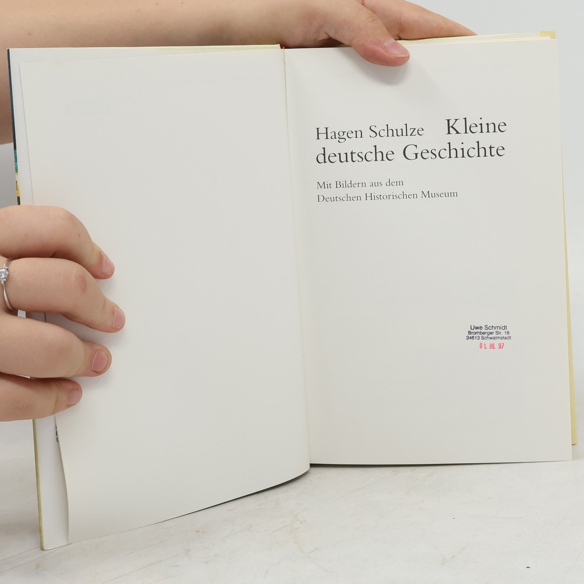 Hagen Schulze Kleine Deutsche Geschichte