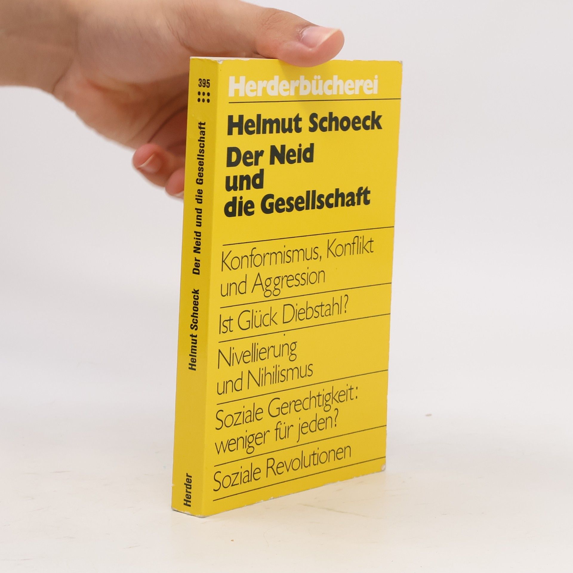 Helmut Schoeck Der Neid und die Gesellschaft