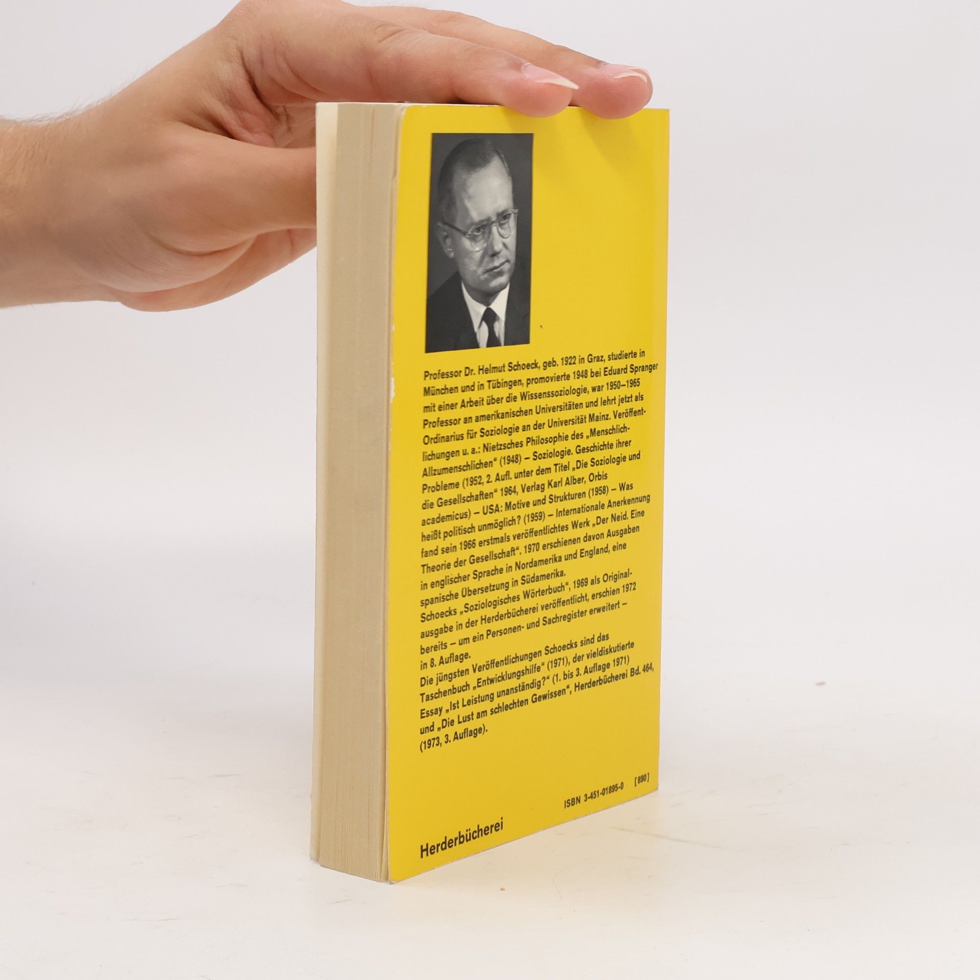 Helmut Schoeck Der Neid und die Gesellschaft