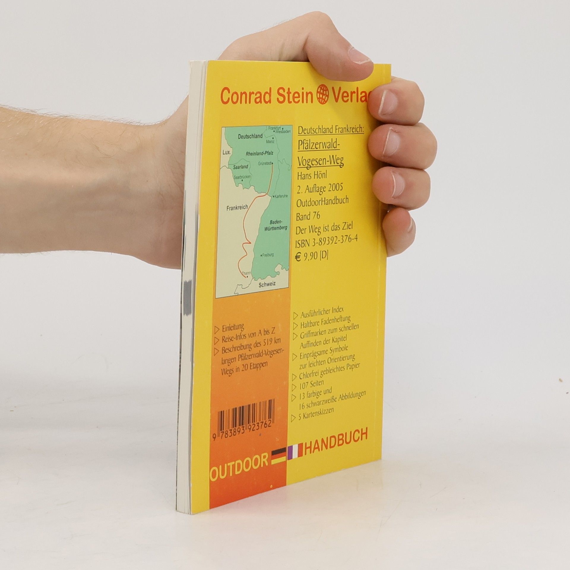Hans Hönl Outdoor Handbuch - 76: Deutschland, Frankreich: Pfälzerwald-Vogesen-Weg