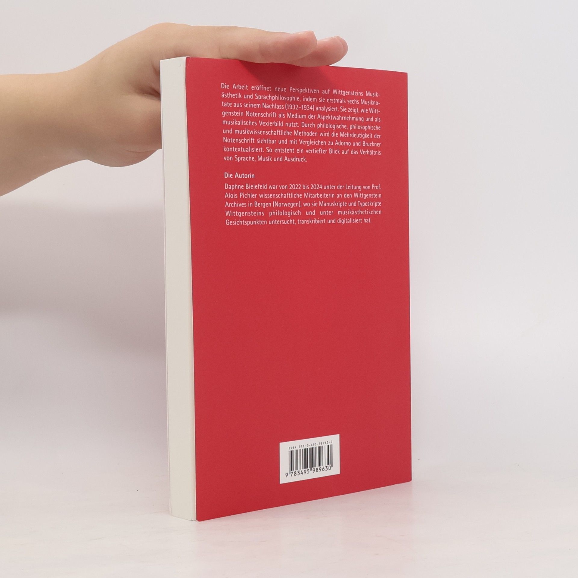 Daphne Bielefeld Musik und Philosophie - 10: Notenschrift bei Wittgenstein als Illustration der Aspektwahrnehmung
