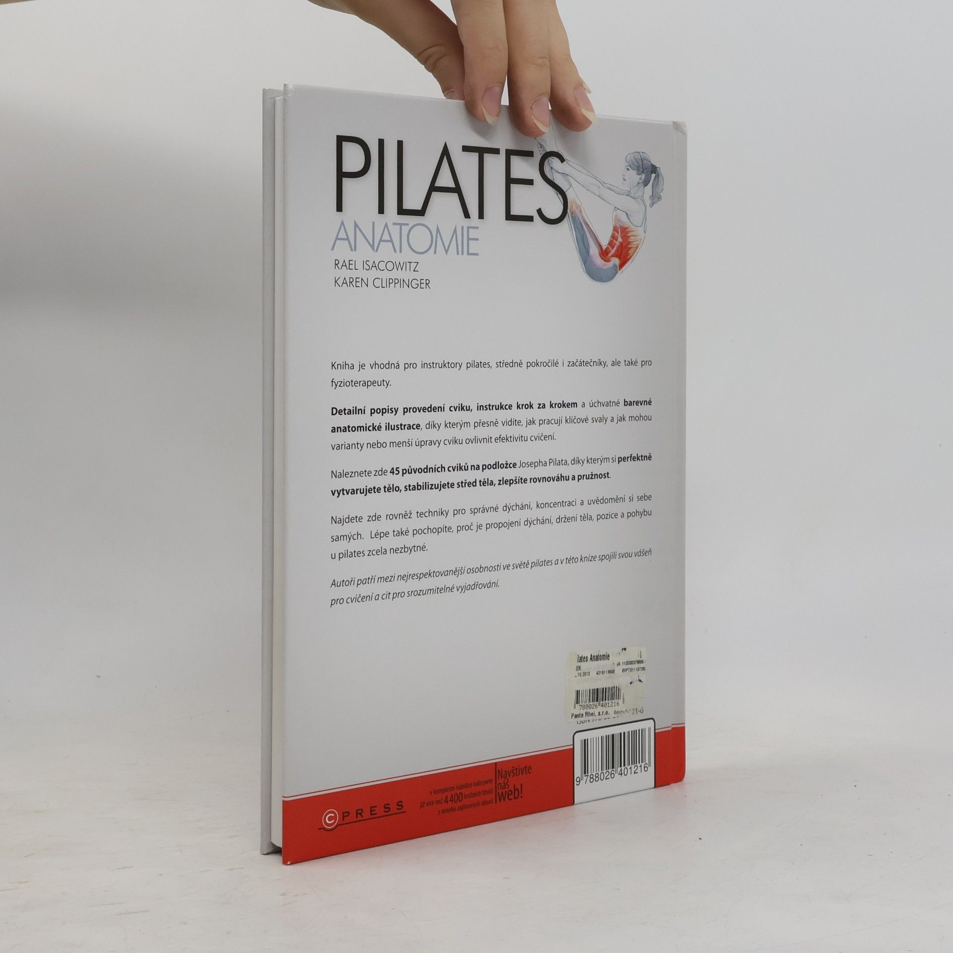 Rael Isacowitz Pilates anatomie: Váš ilustrovaný průvodce cvičením na podložce