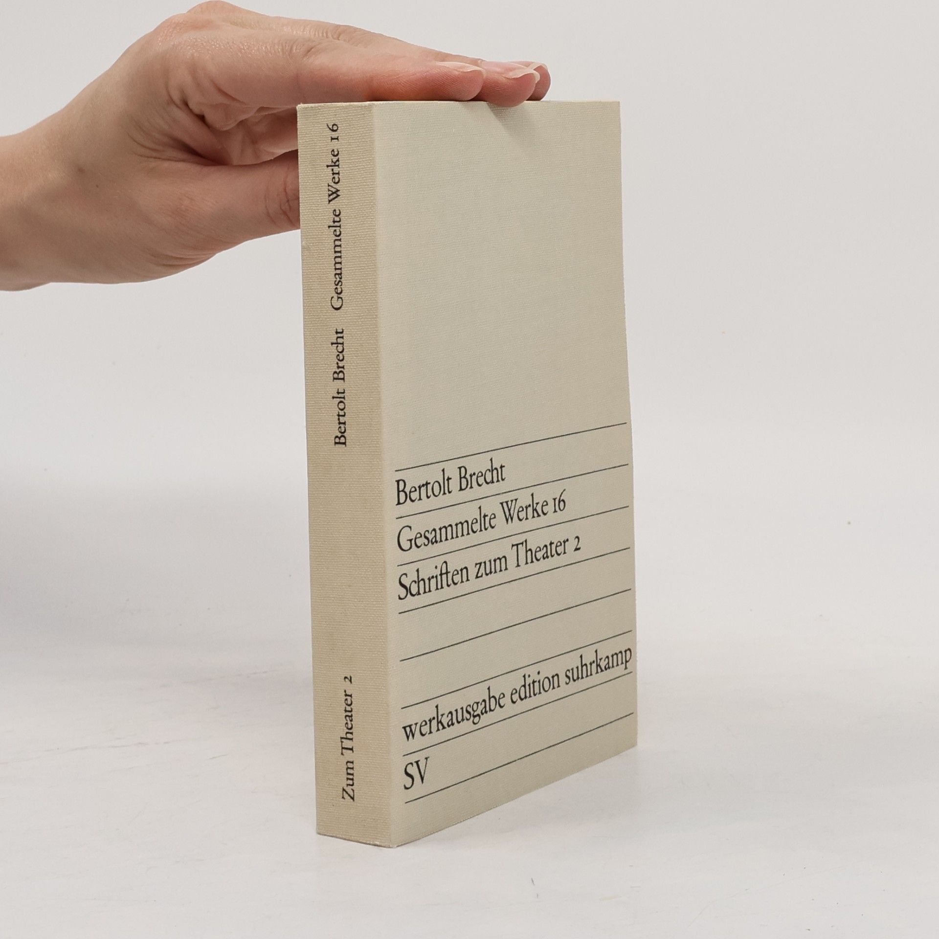 Gesammelte Werke 16. Schriften zum Theater 2