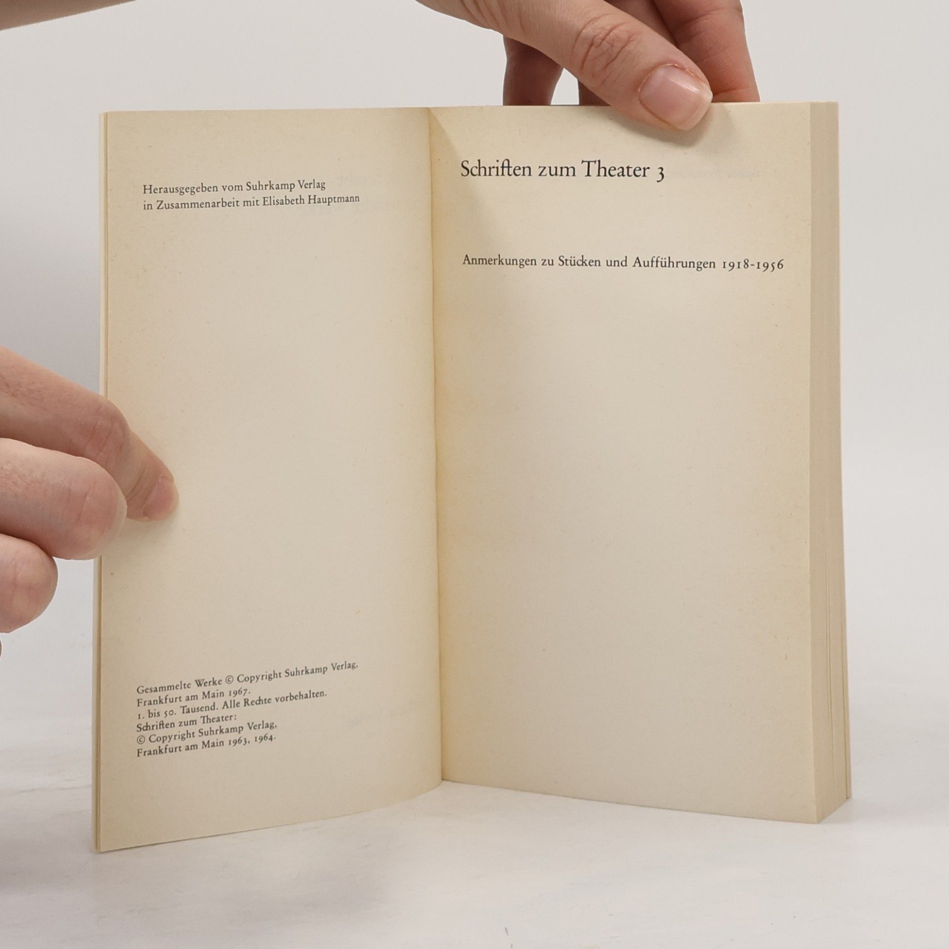 Bertolt Brecht Gesammelte Werke 17. Schriften zum Theater 3