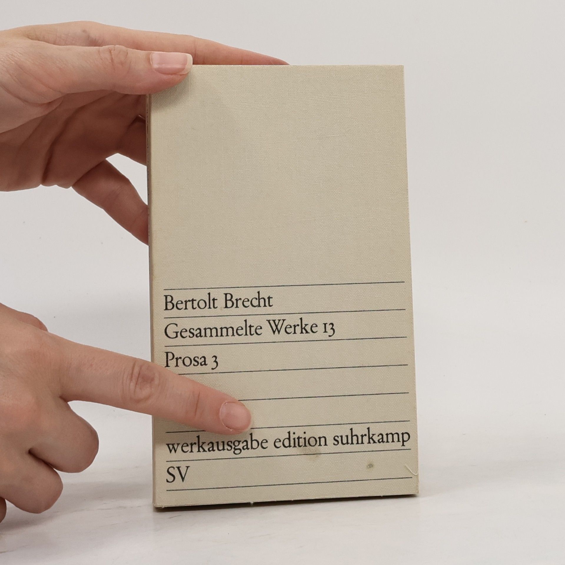 Bertolt Brecht Gesammelte Werke 13. Prosa 3