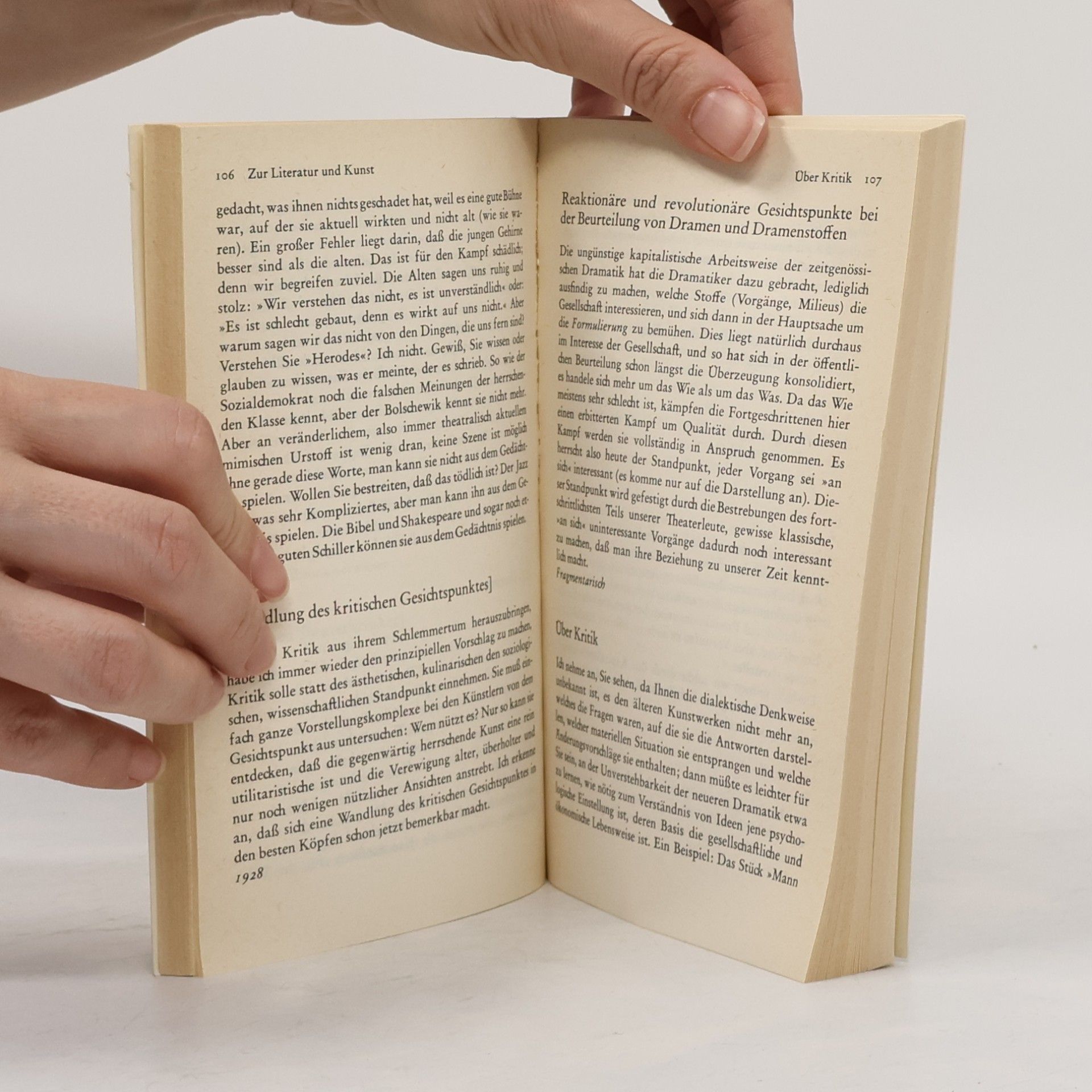 Bertolt Brecht Gesammelte Werke 18. Schriften zur Literatur und Kunst 1