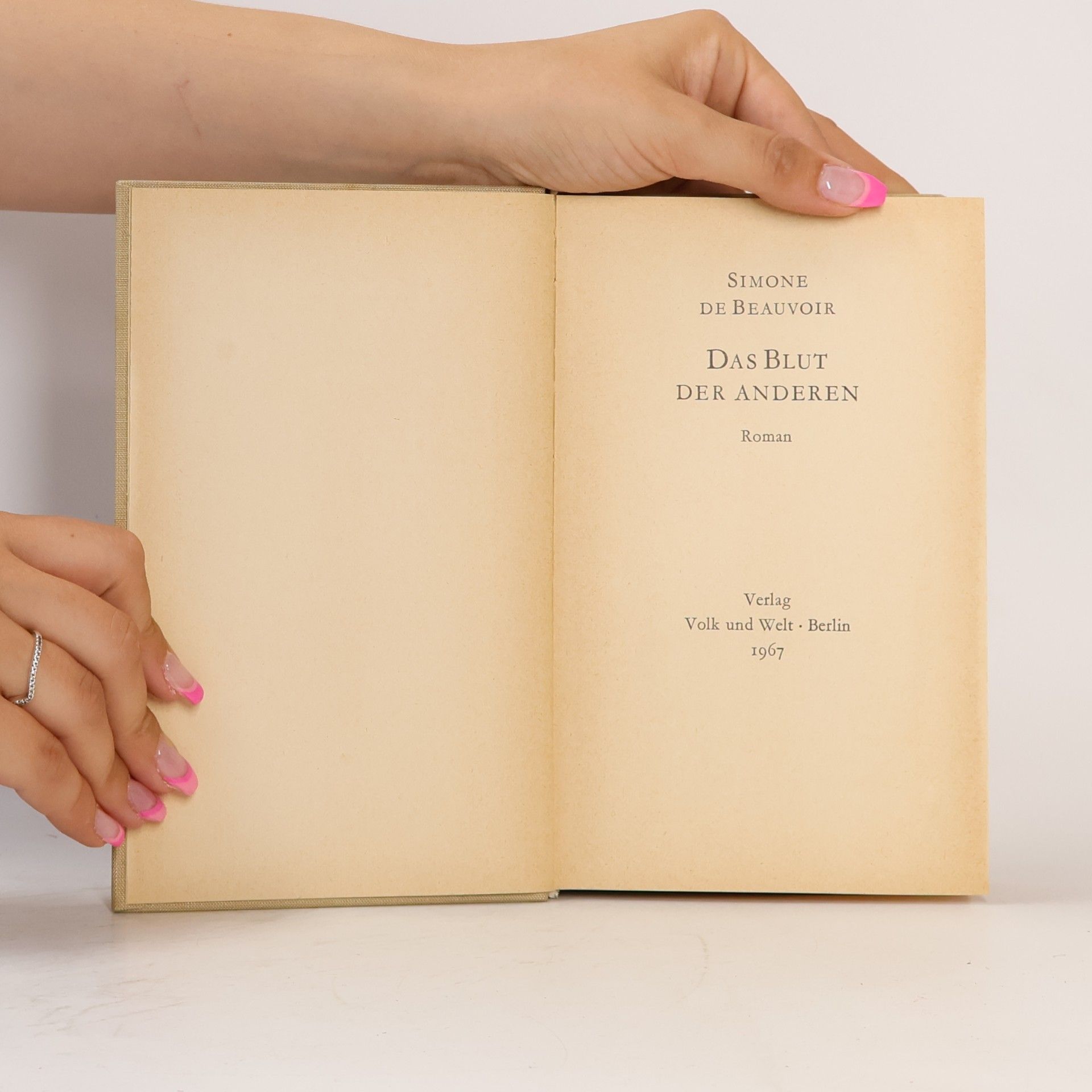 Simone Beauvoir Das Blut der anderen