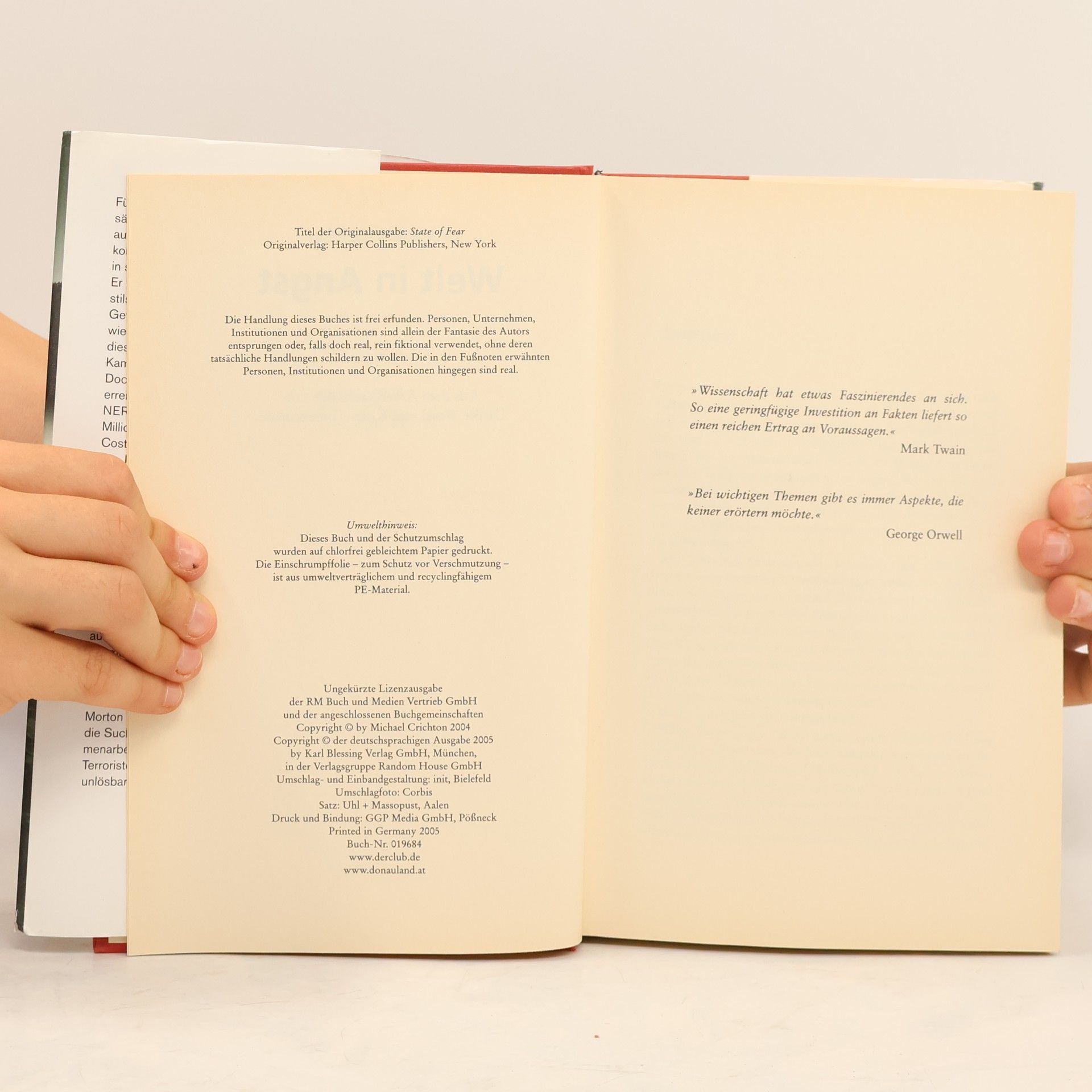 Michael Crichton Welt in Angst
