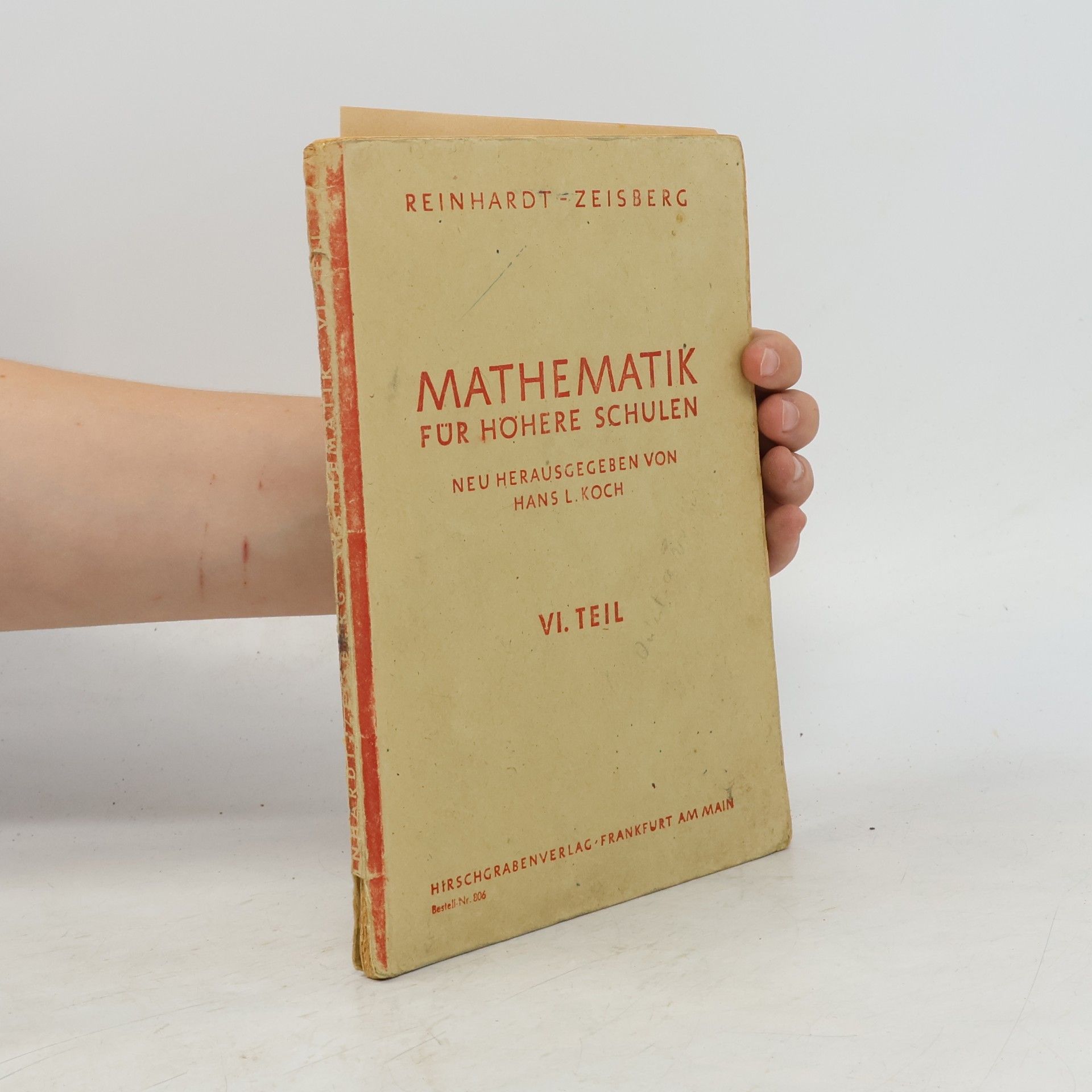 Autorenkollektiv Mathematik für höhere Schulen VI. Teil