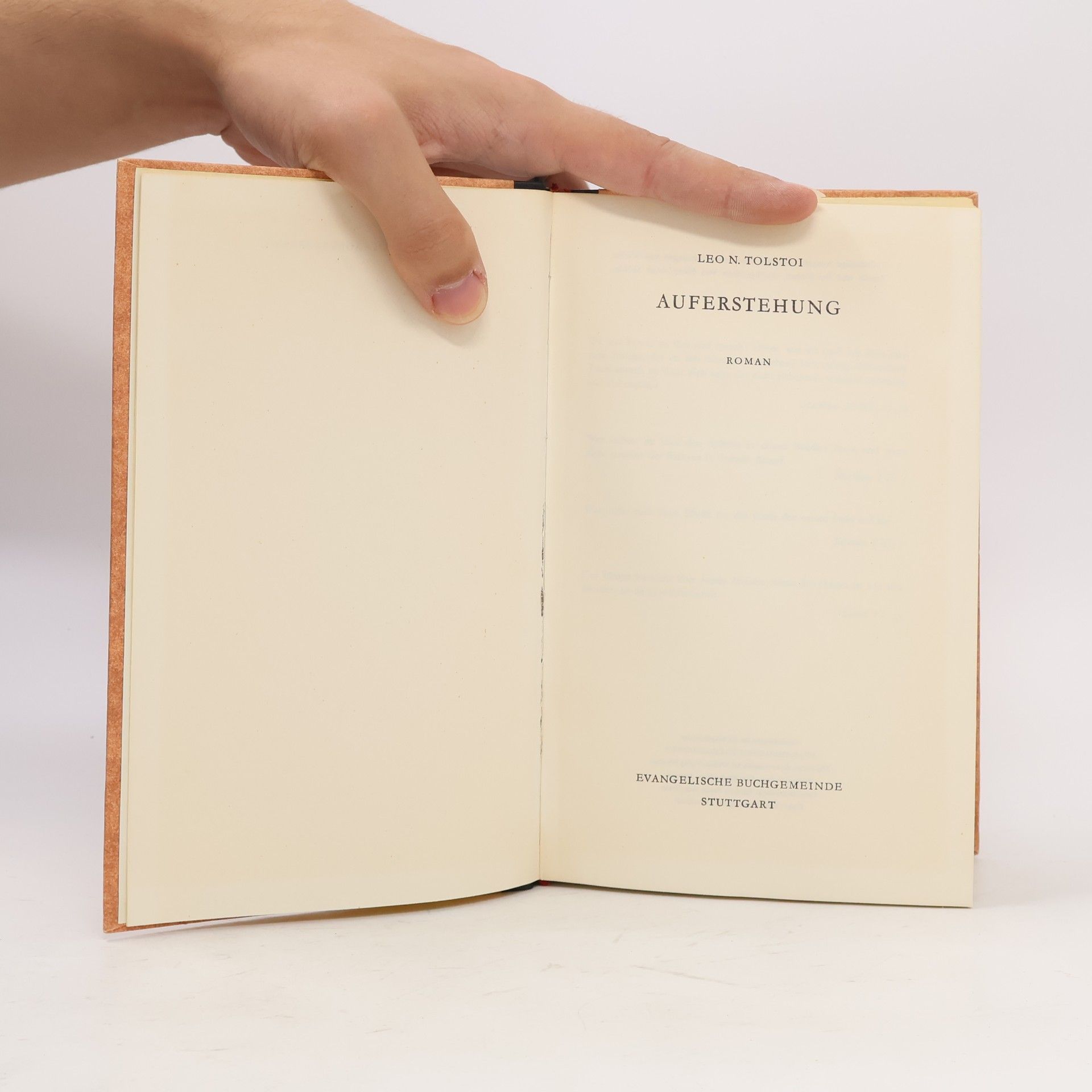 Lev Nikolajevič Tolstoj Auferstehung