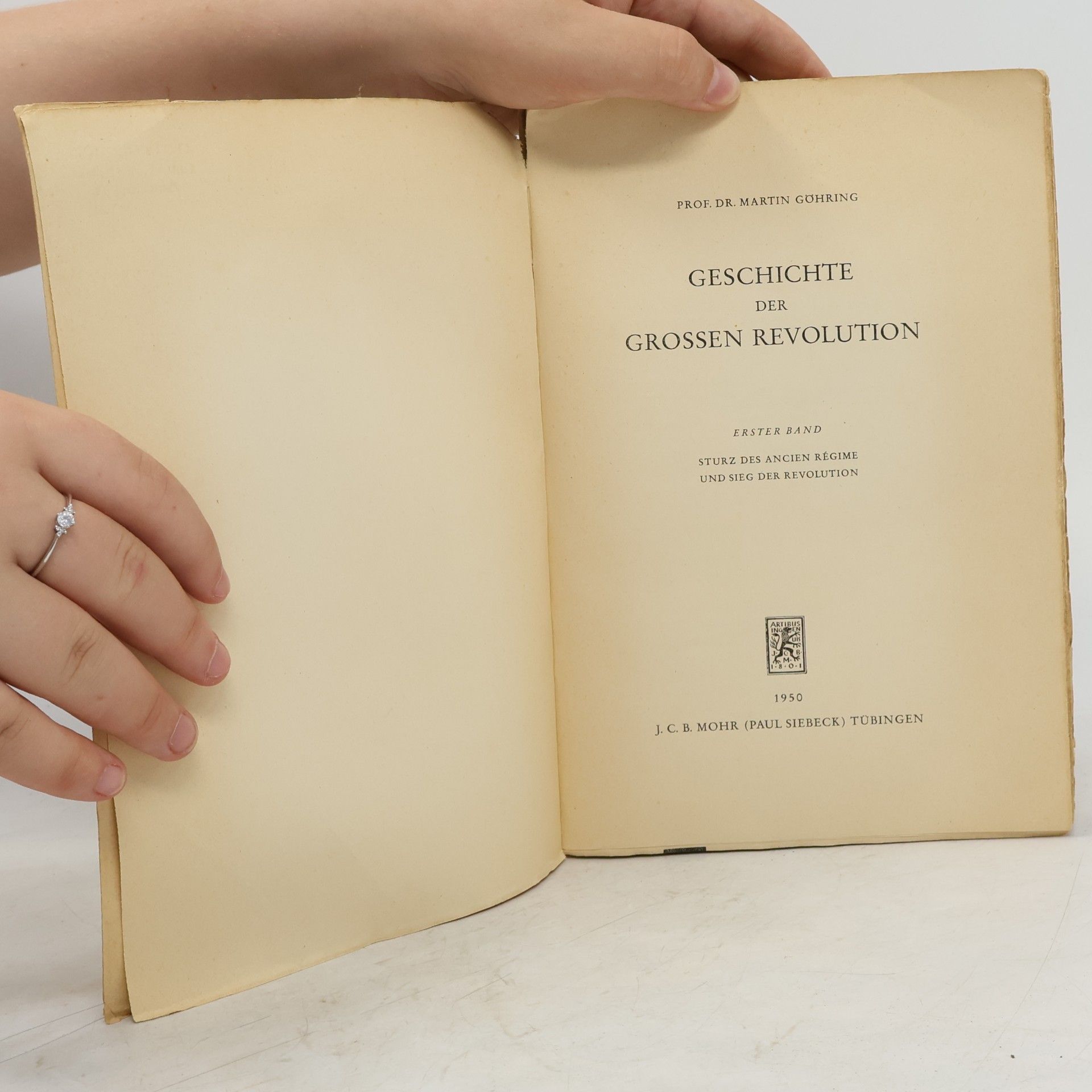 Martin Göhring Geschichte der grossen Revolution 1