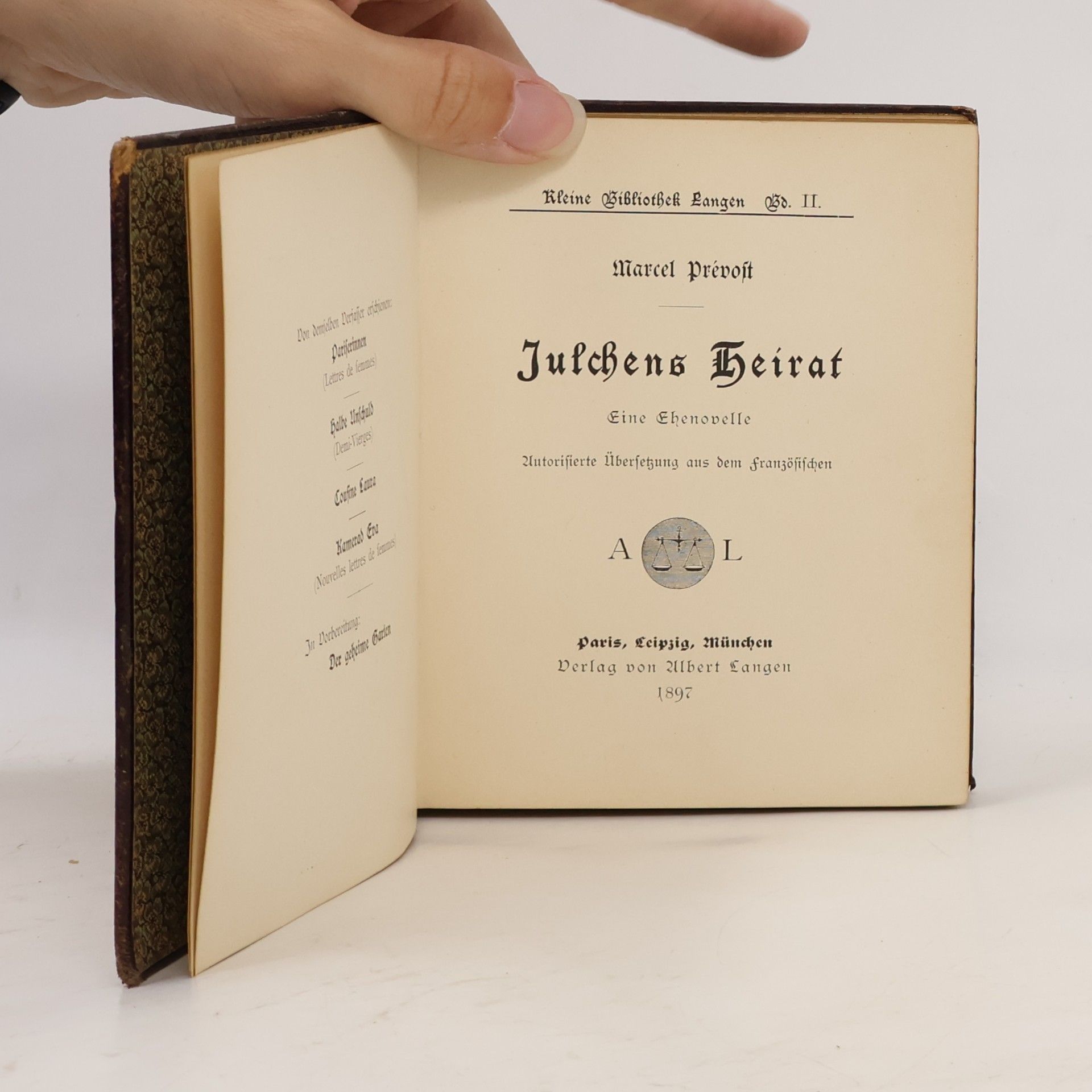 Marcel Prévost Julchens Heirat