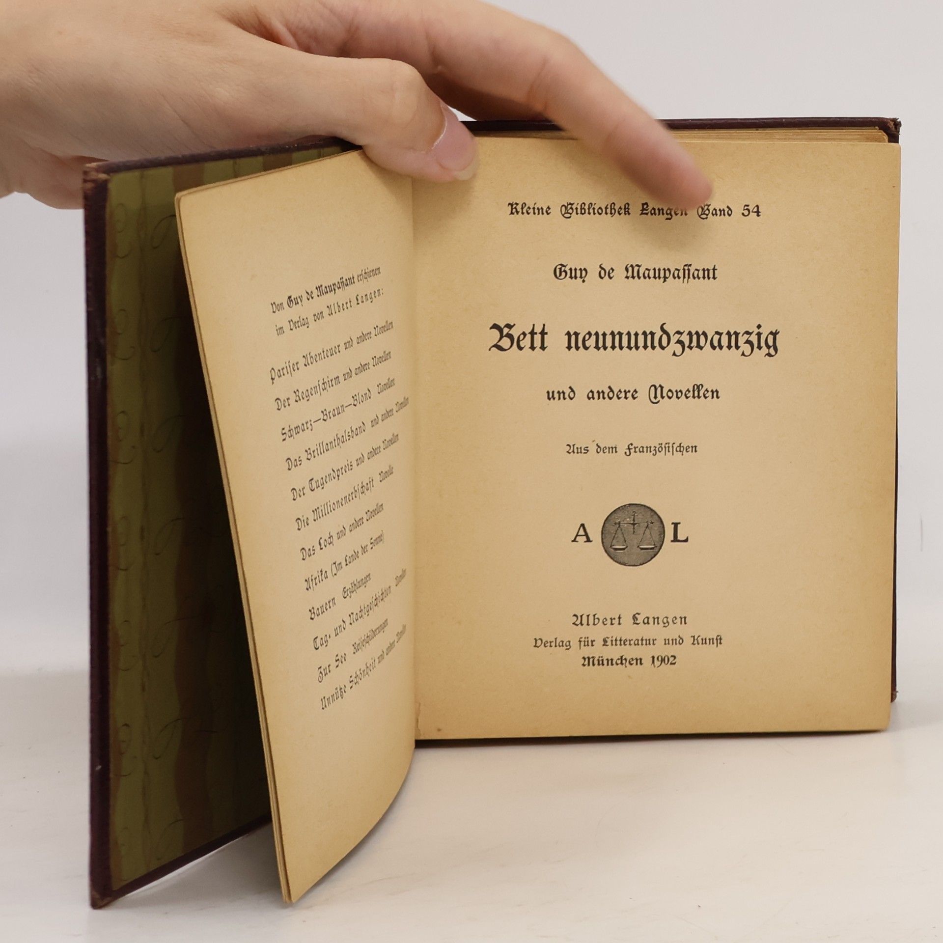 Guy de Maupassant Bett neunundzwanzig und andere Novellen