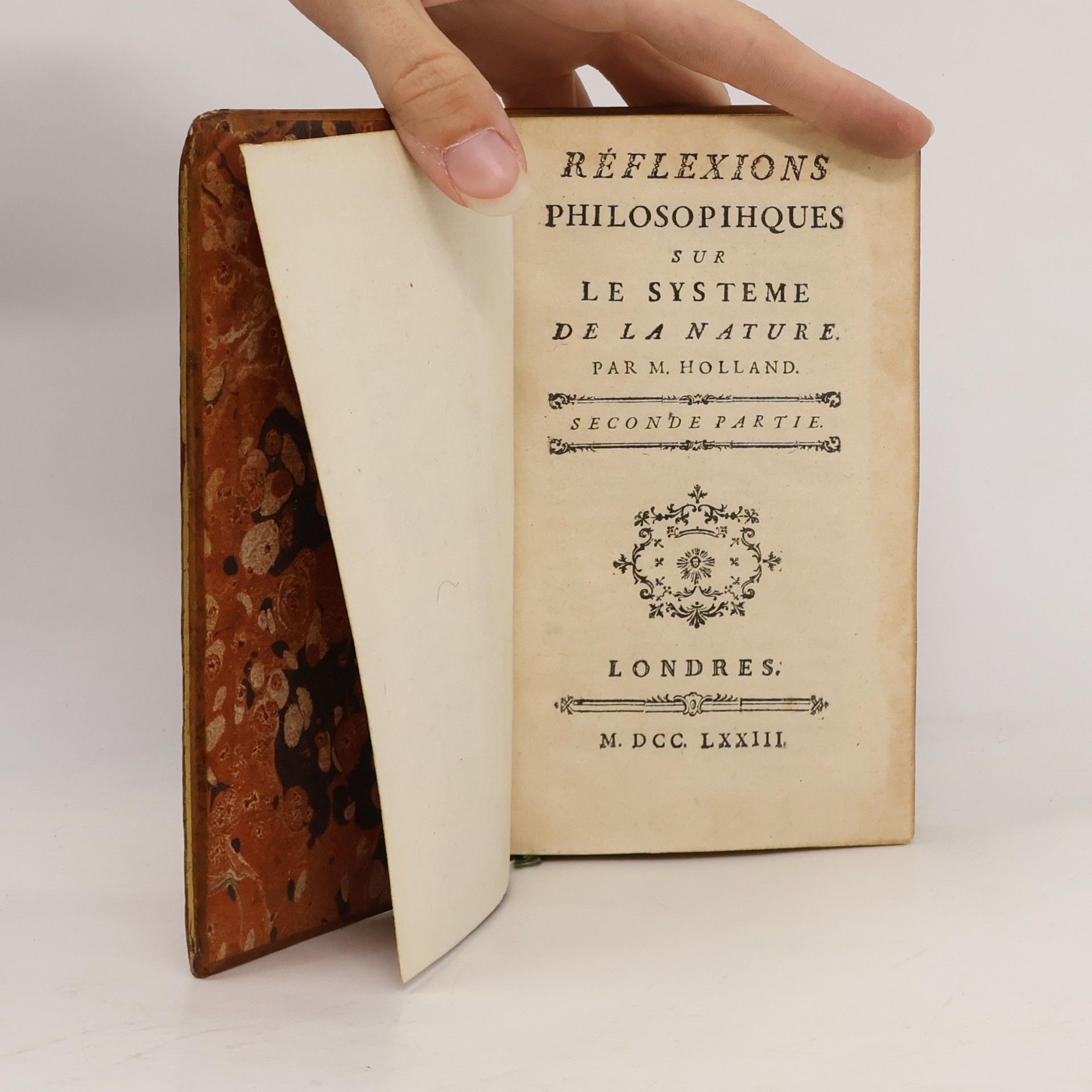 M. Holland Réflexions Philosopihques sur le systeme de la nature II.