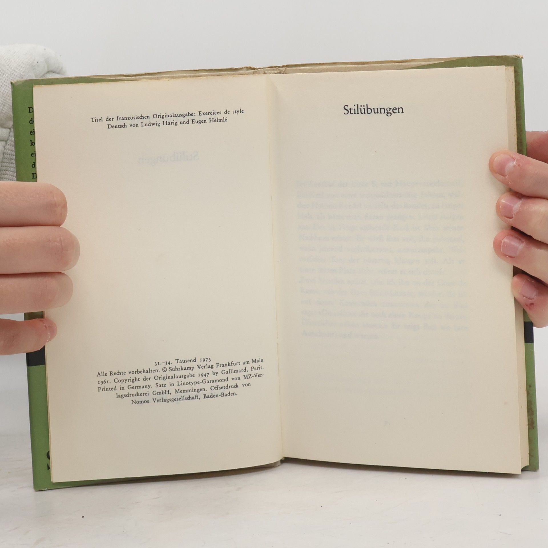 Raymond Queneau Stilübungen