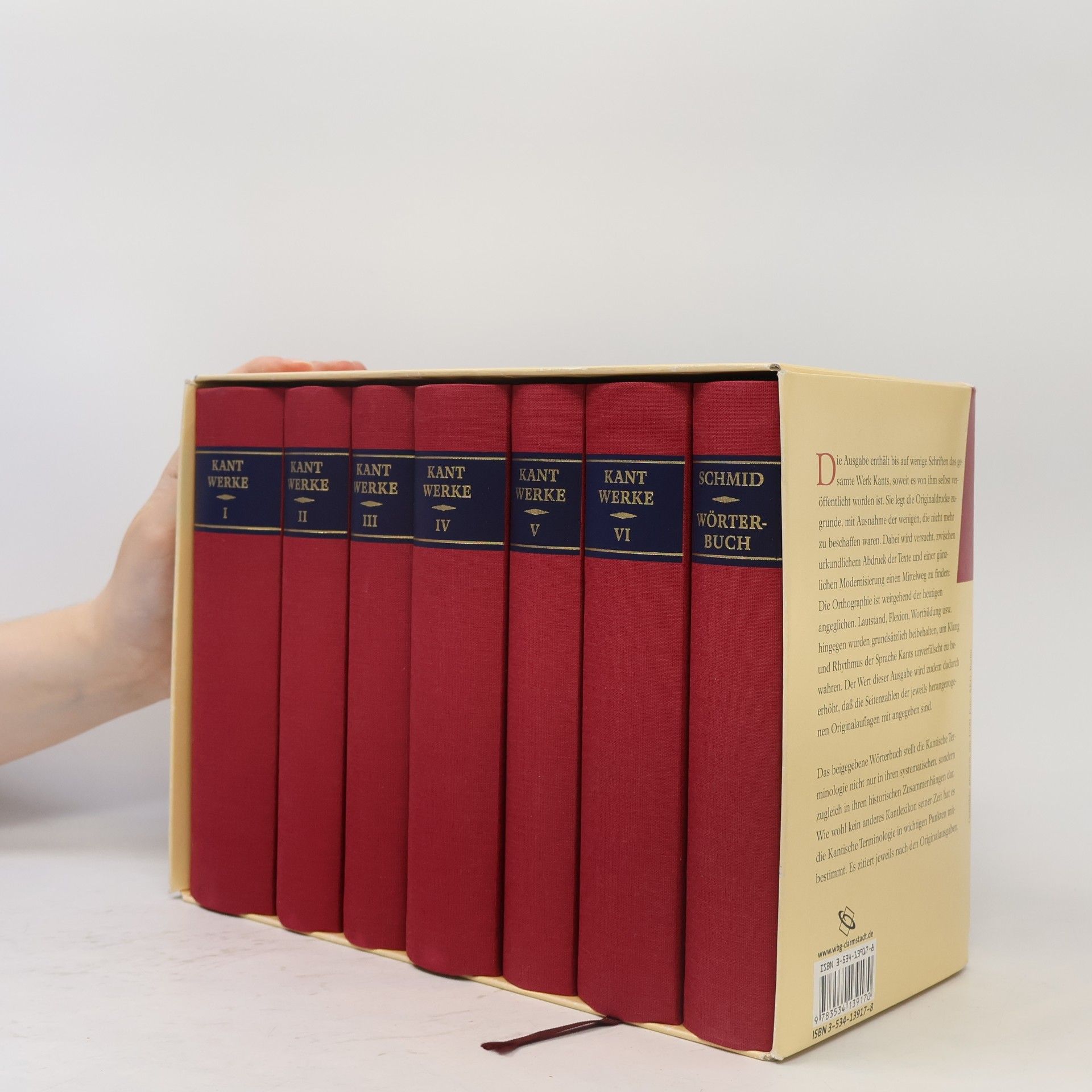 Carl Christian Erhard Schmid Immanuel Kant Werke in sechs Bänden. Wörterbuch zum leichteren Gebrauch der Kantischen Schriften