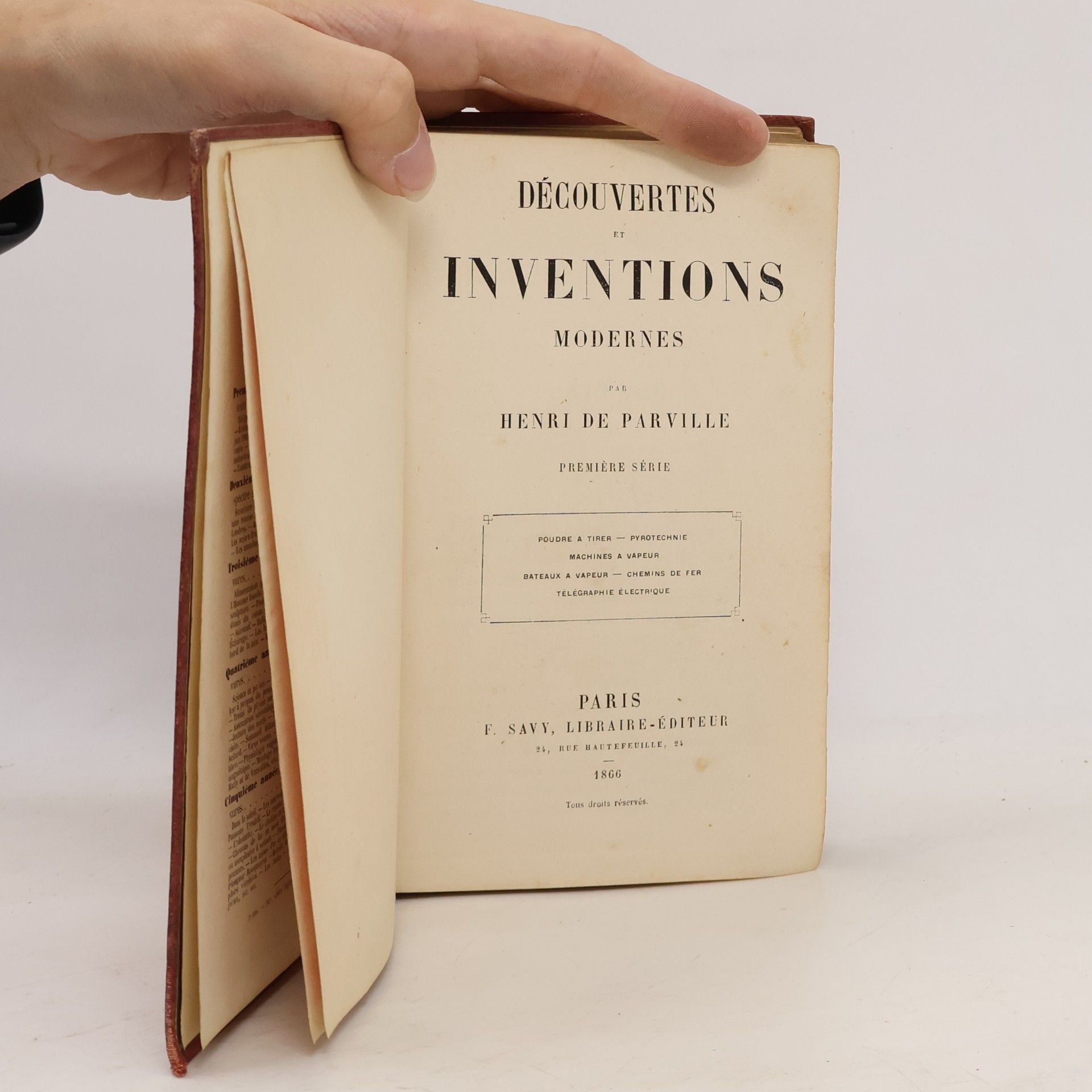 Henri de Parville Découvertes et Inventions Modernes