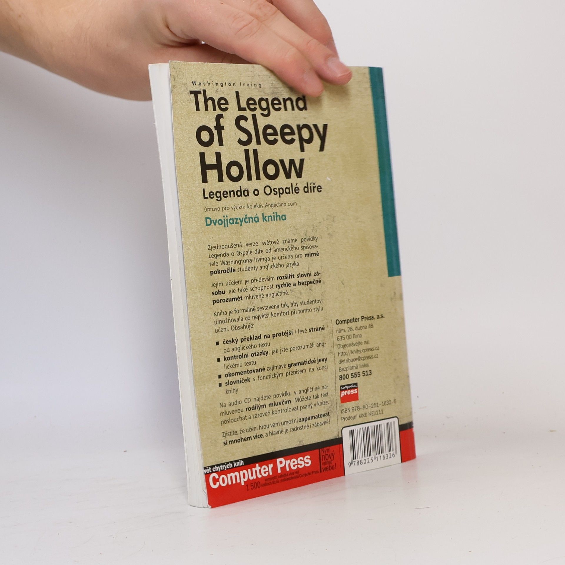 Washington Irving The Legend of Sleepy Hollow. Legenda o Ospalé díře