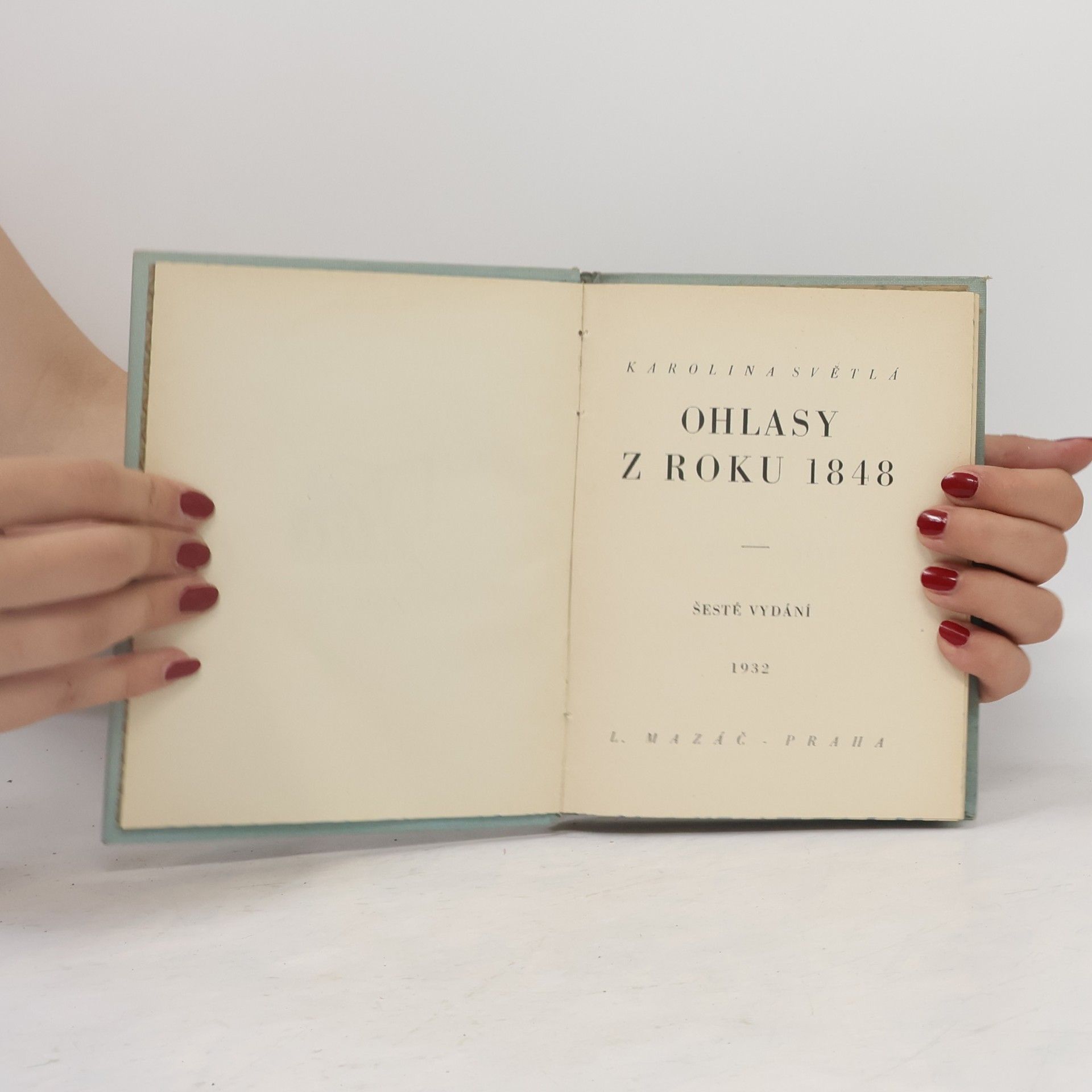 Karolina Světlá Ohlasy z roku 1848