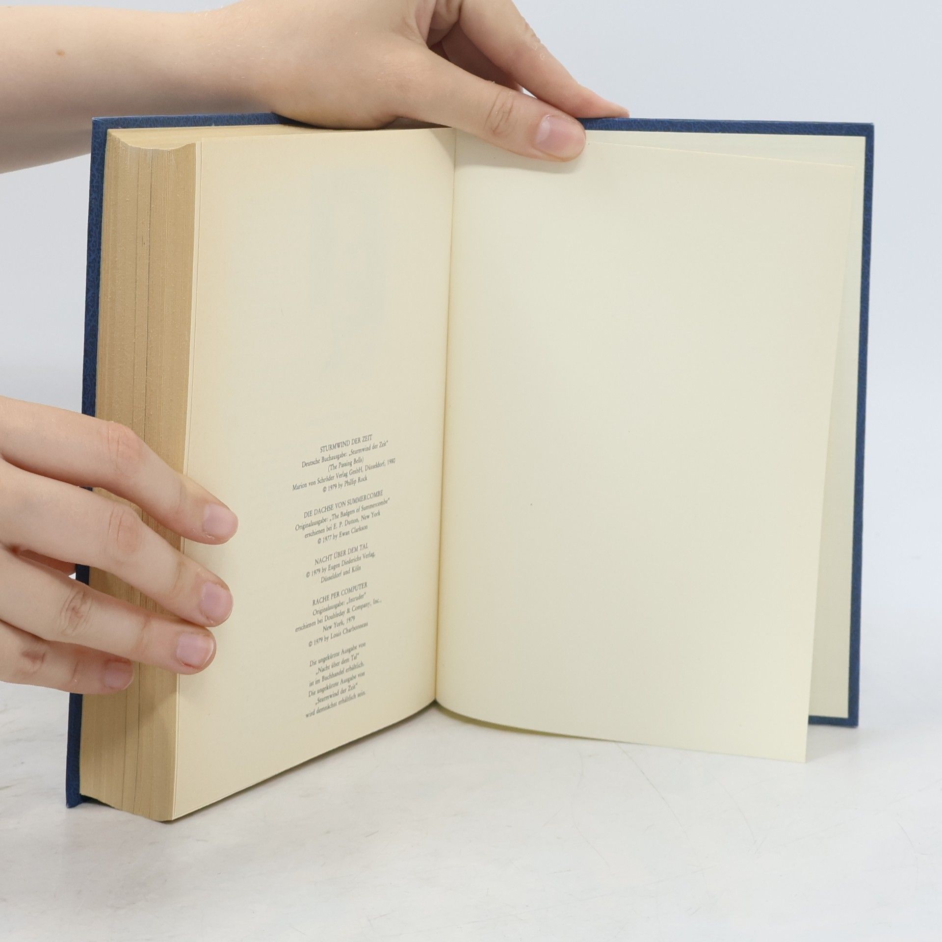 Phillip Rock Readers's Digest Auswahlbücher. Sturmwind der Zeit, Rache per ComputerNacht über dem Tal, Die Dachse von Summercombe,