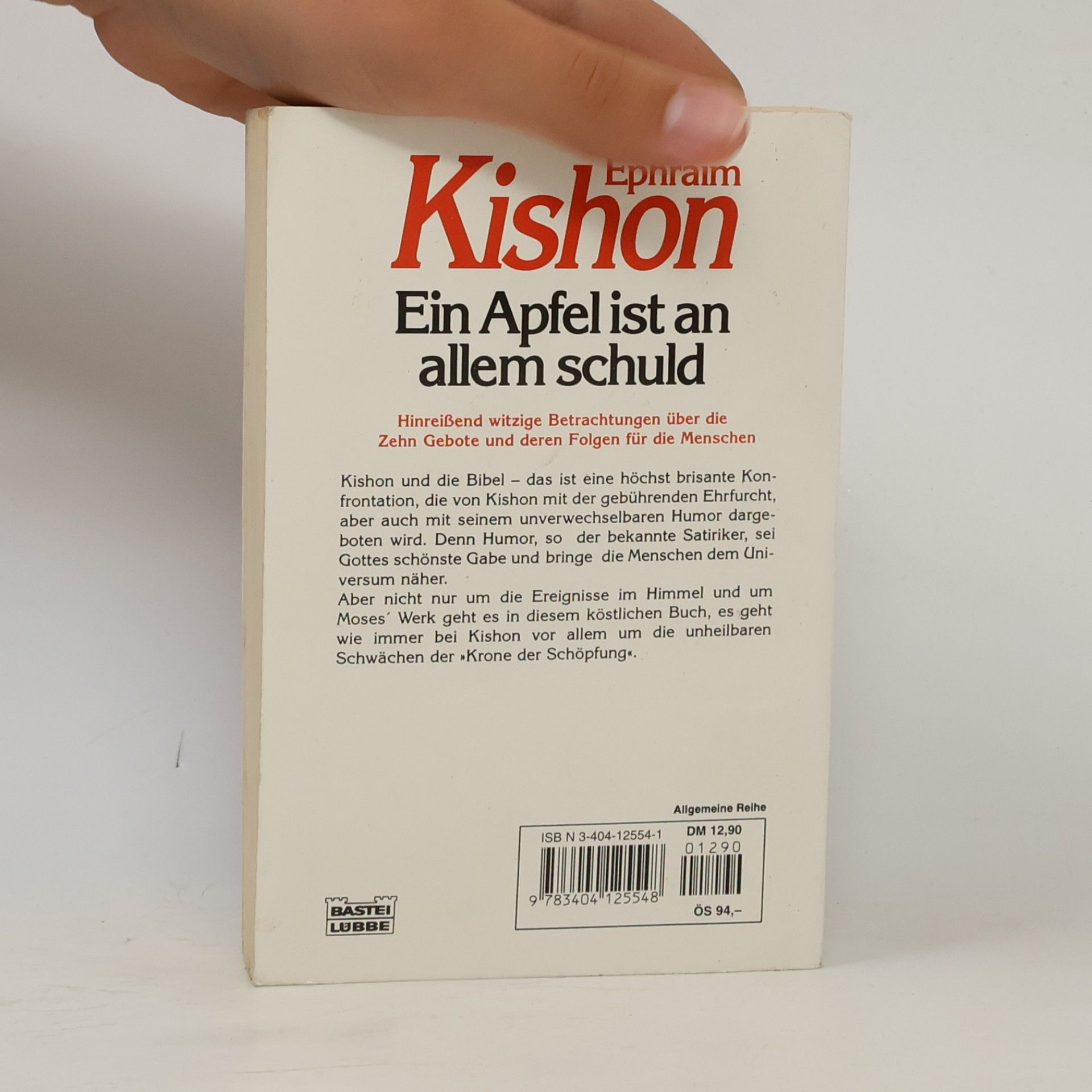 Ephraim Kishon Ein Apfel ist an allem schuld