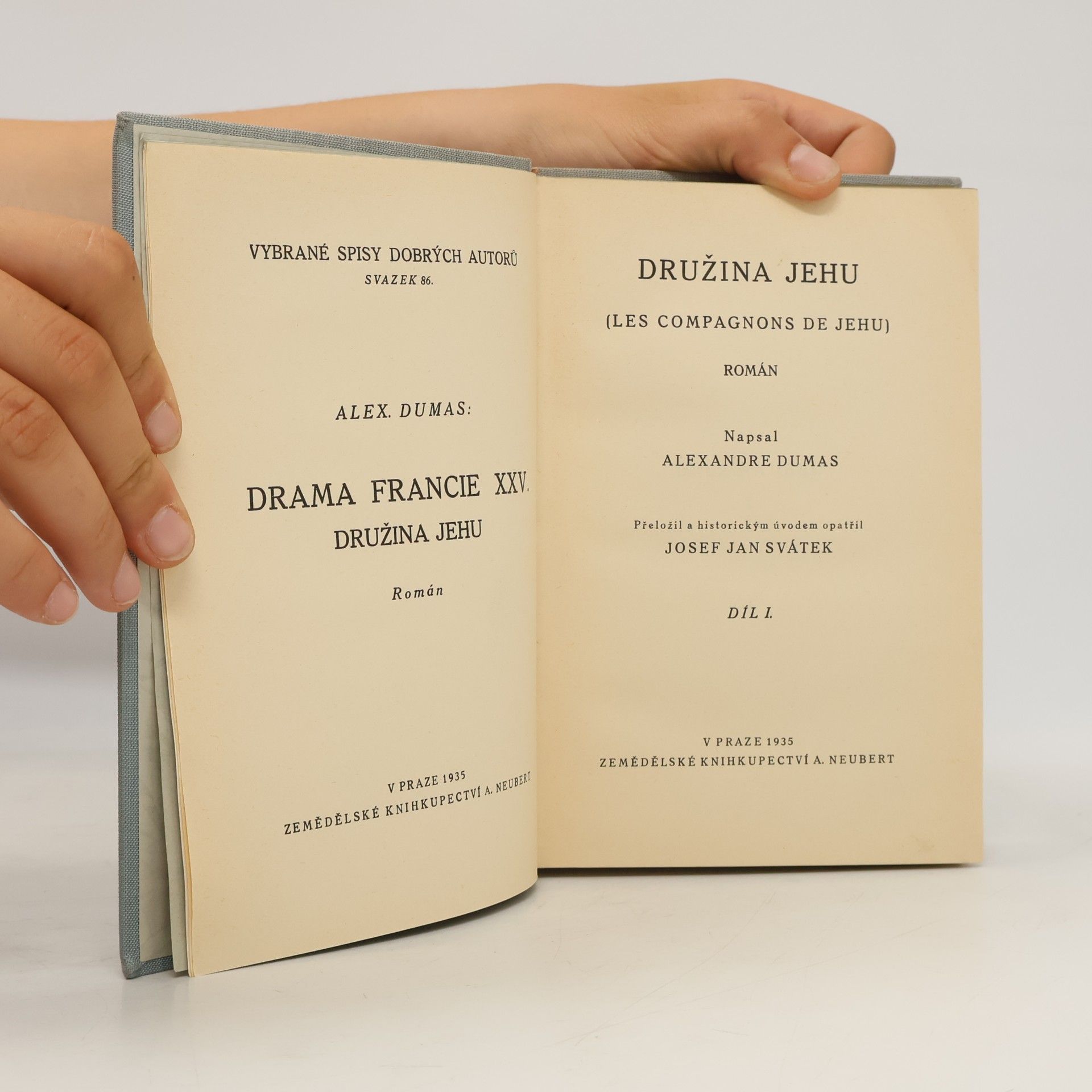 Alexandre Dumas der Ältere Družina Jehu I.