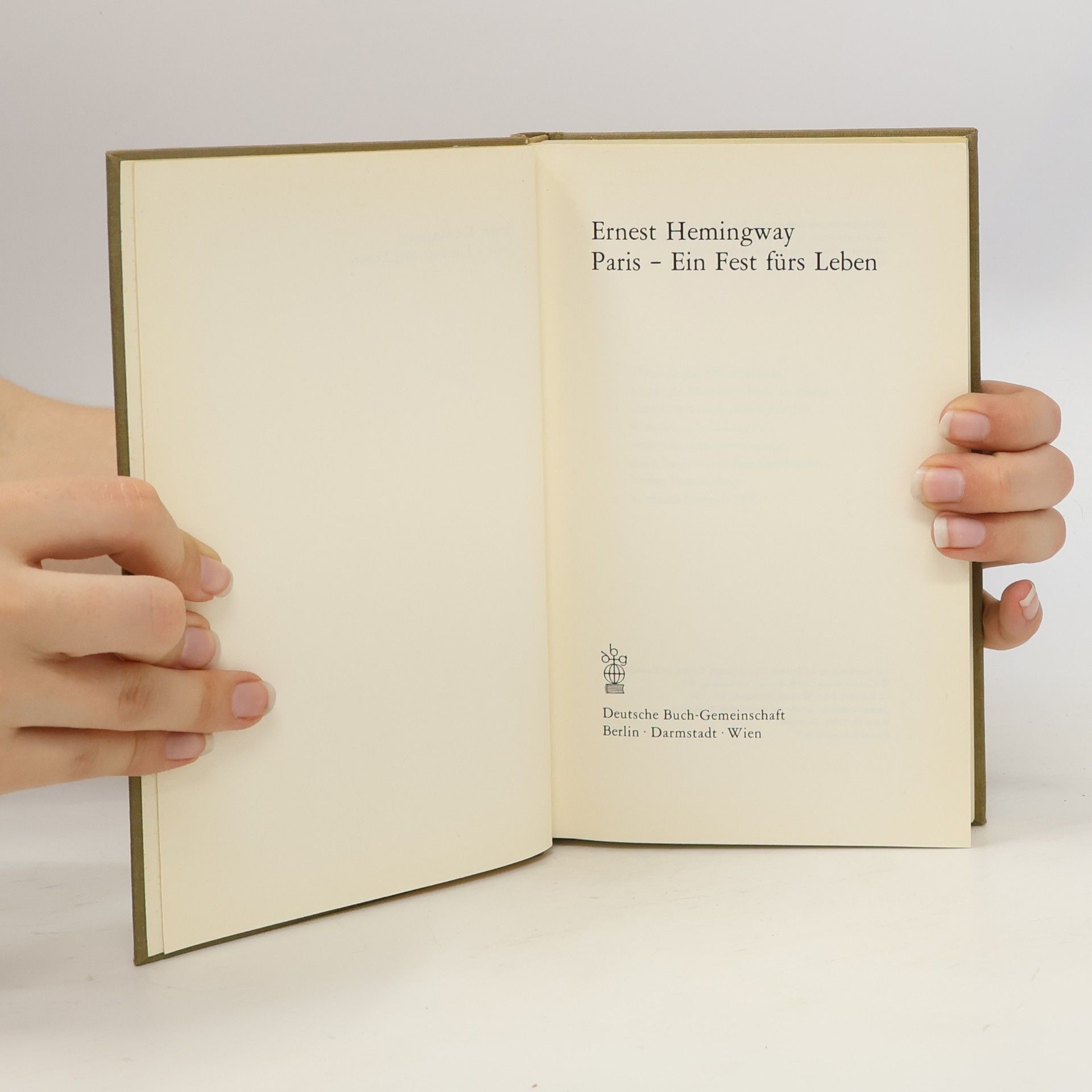 Ernest Hemingway Paris Ein fest furs leben