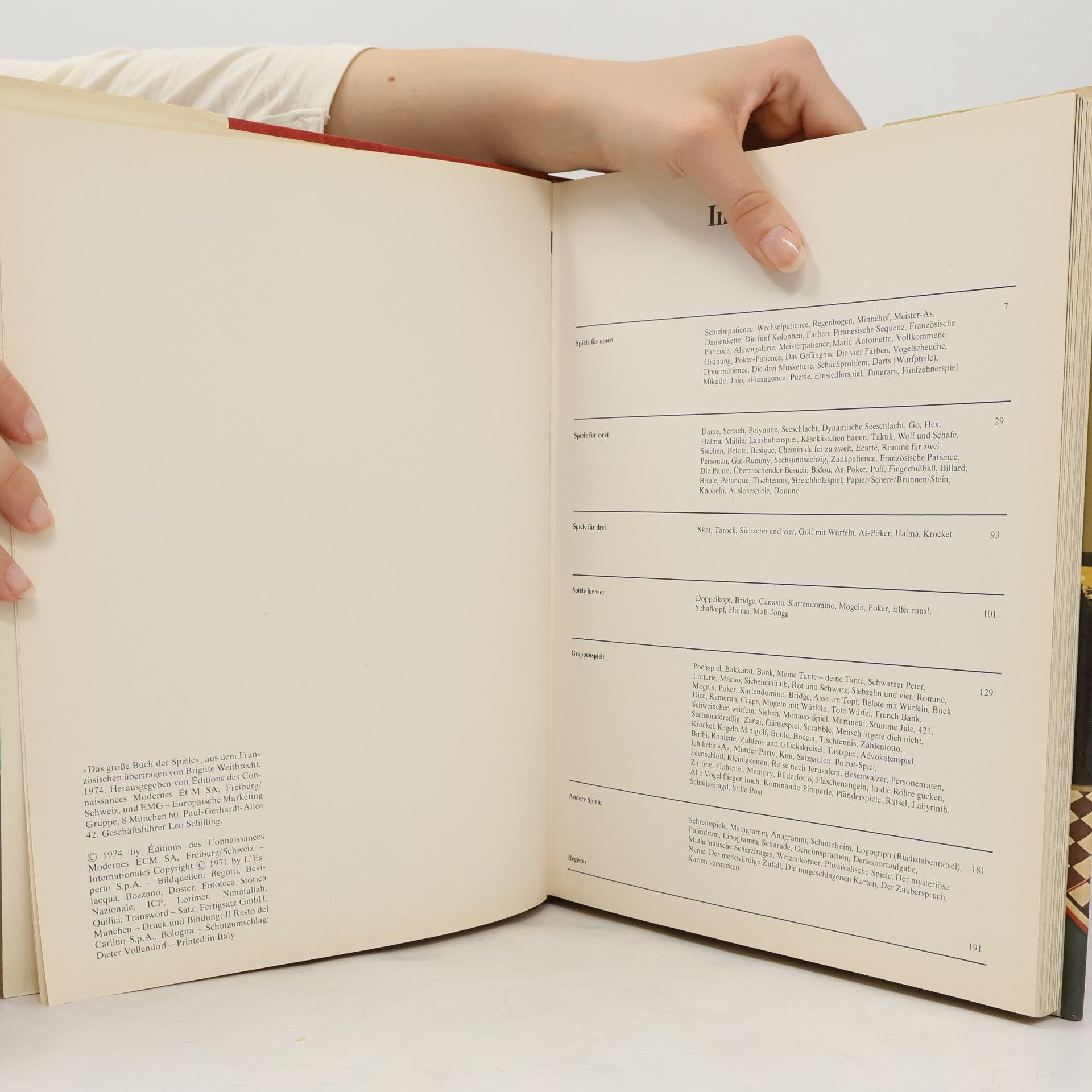Brigitte Weitbrecht Das große buch der Spiele