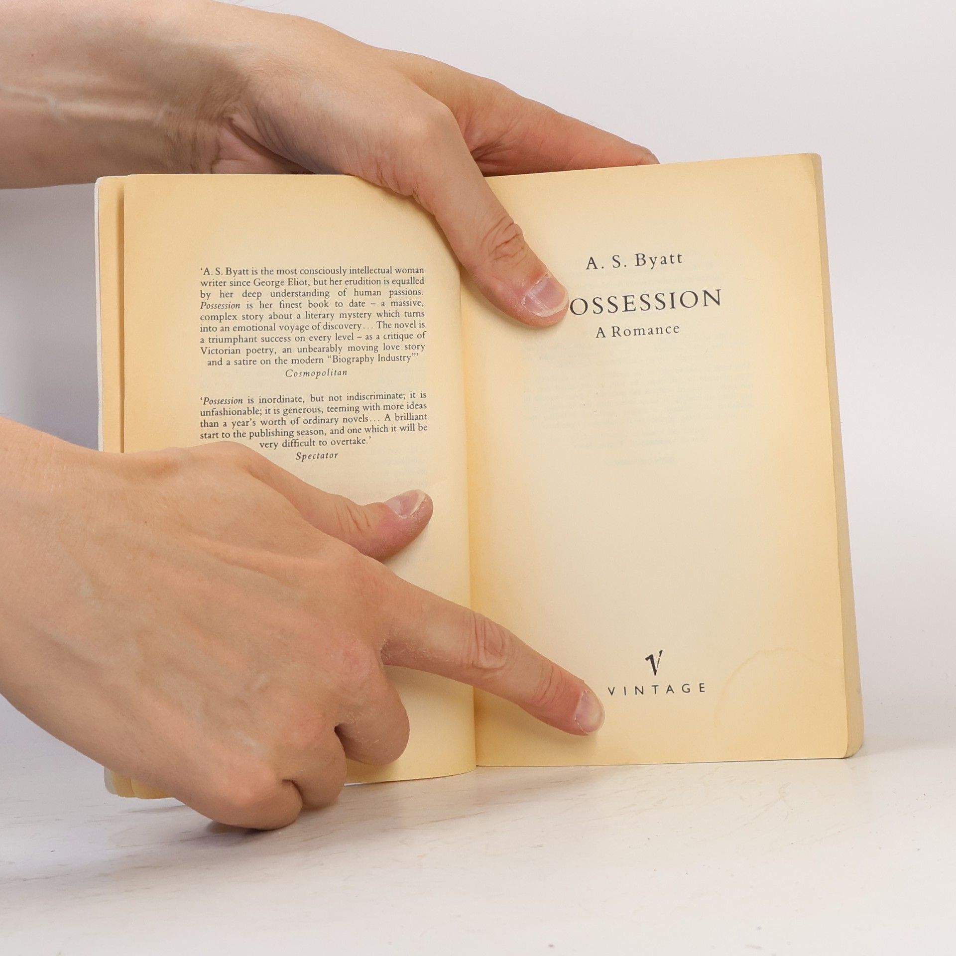 A. S. Antonia Susan Byatt Possession : a romance