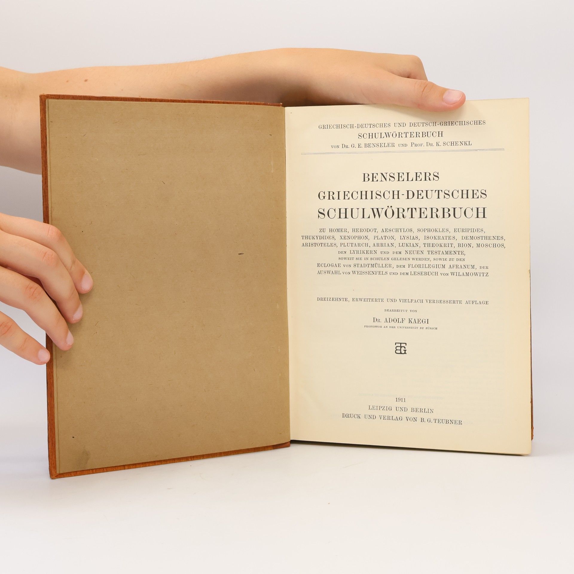 Autorenkollektiv Benselers Griechisch-deutsches Schulwörterbuch