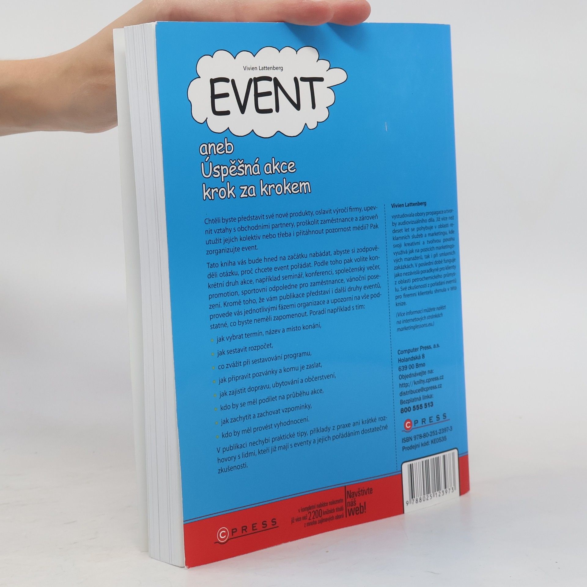 Vivien Lattenberg Event, aneb, Úspěšná akce krok za krokem. Příručka pro organizátory