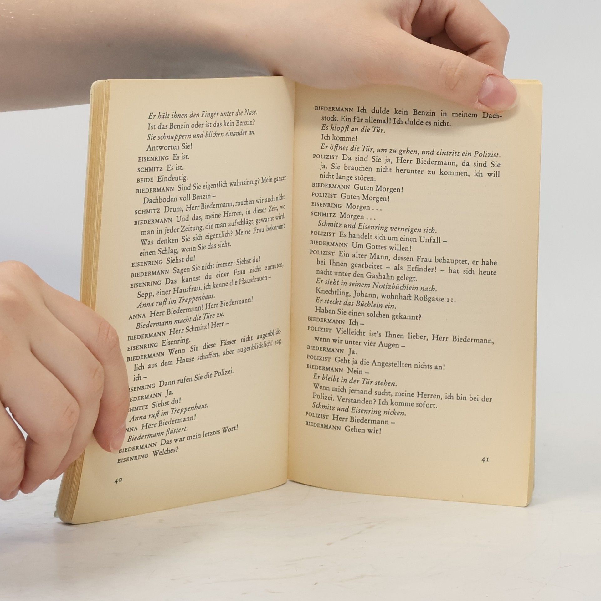 Max Frisch Biedermann und die Brandstifter