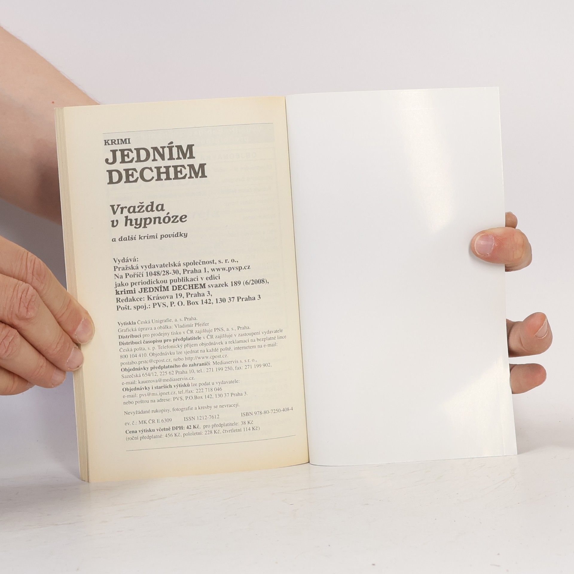 Zora Beráková Jedním dechem. Vražda v hypnóze a další povídky