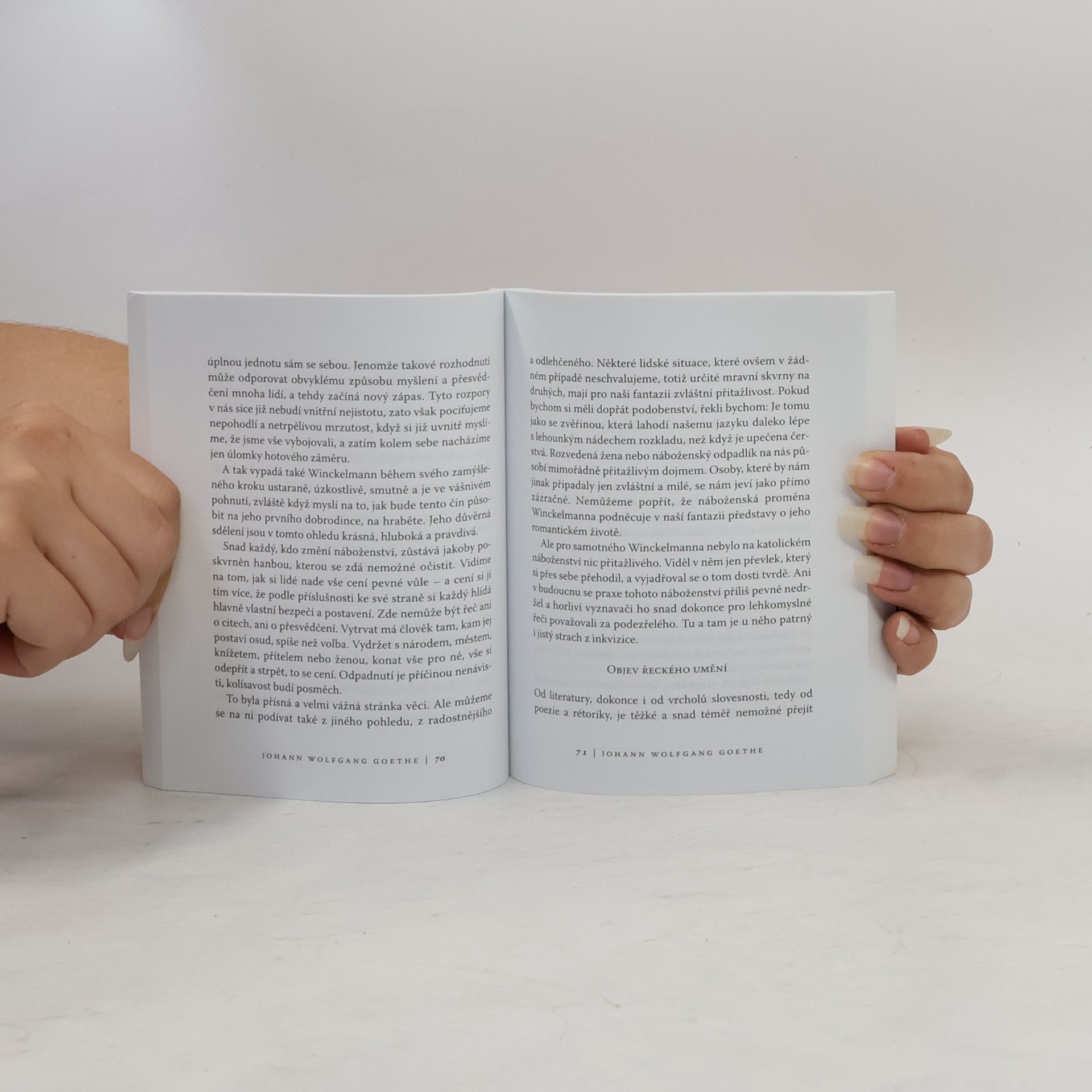 Johann Wolfgang von Goethe Winckelmann: Sběratel: Texty o umění a jeho vnímání