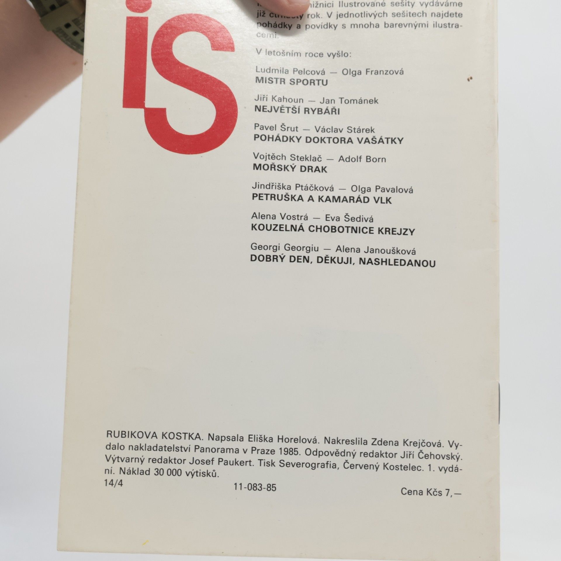Horelová Eliška Rubikova kostka