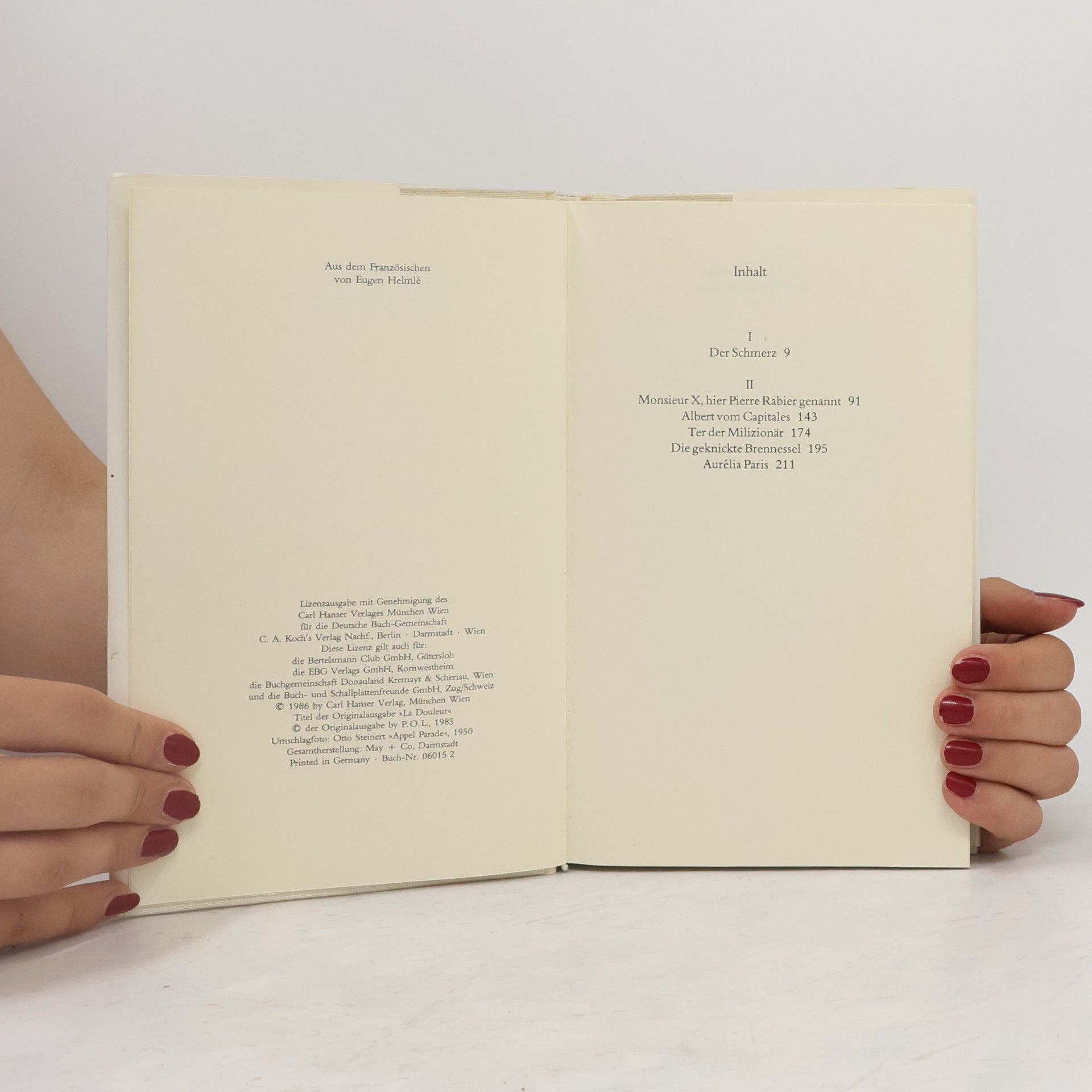 Marguerite Duras Der Schmerz