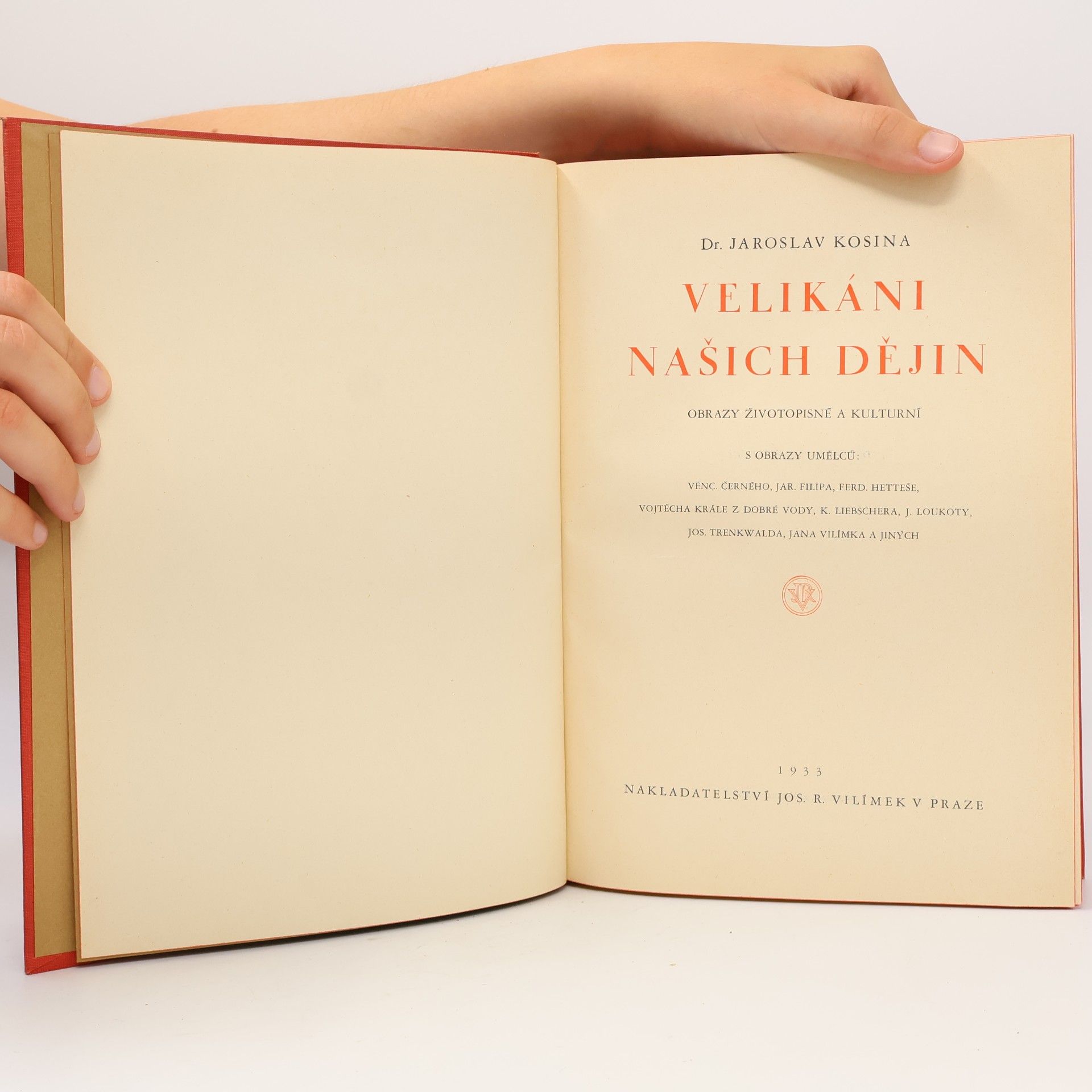 Jaroslav Kosina Velikáni našich dějin