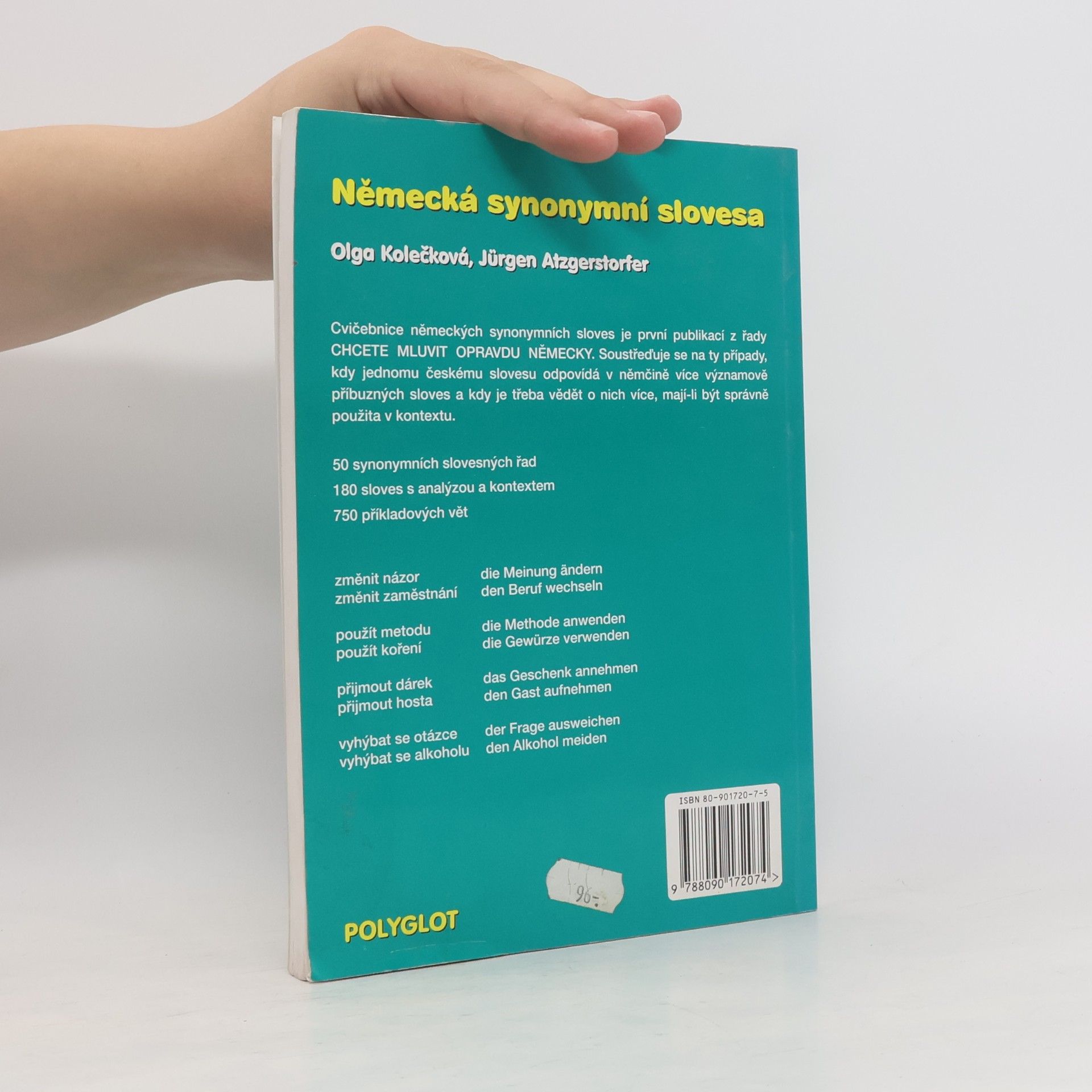 Olga Kolečková Německá synonymní slovesa: Výklad, cvičení, řešení