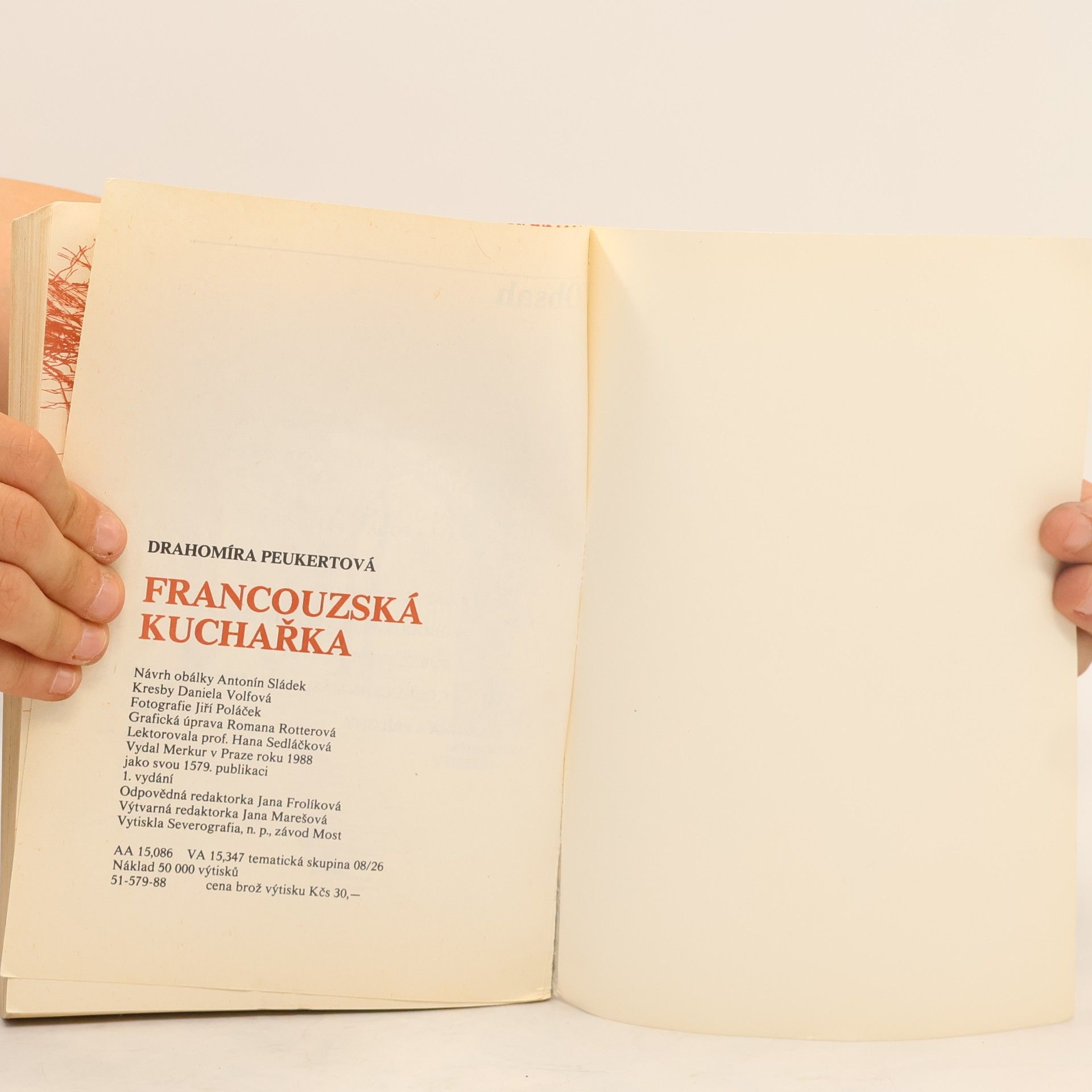 Drahomíra Peukertová Francouzská kuchařka
