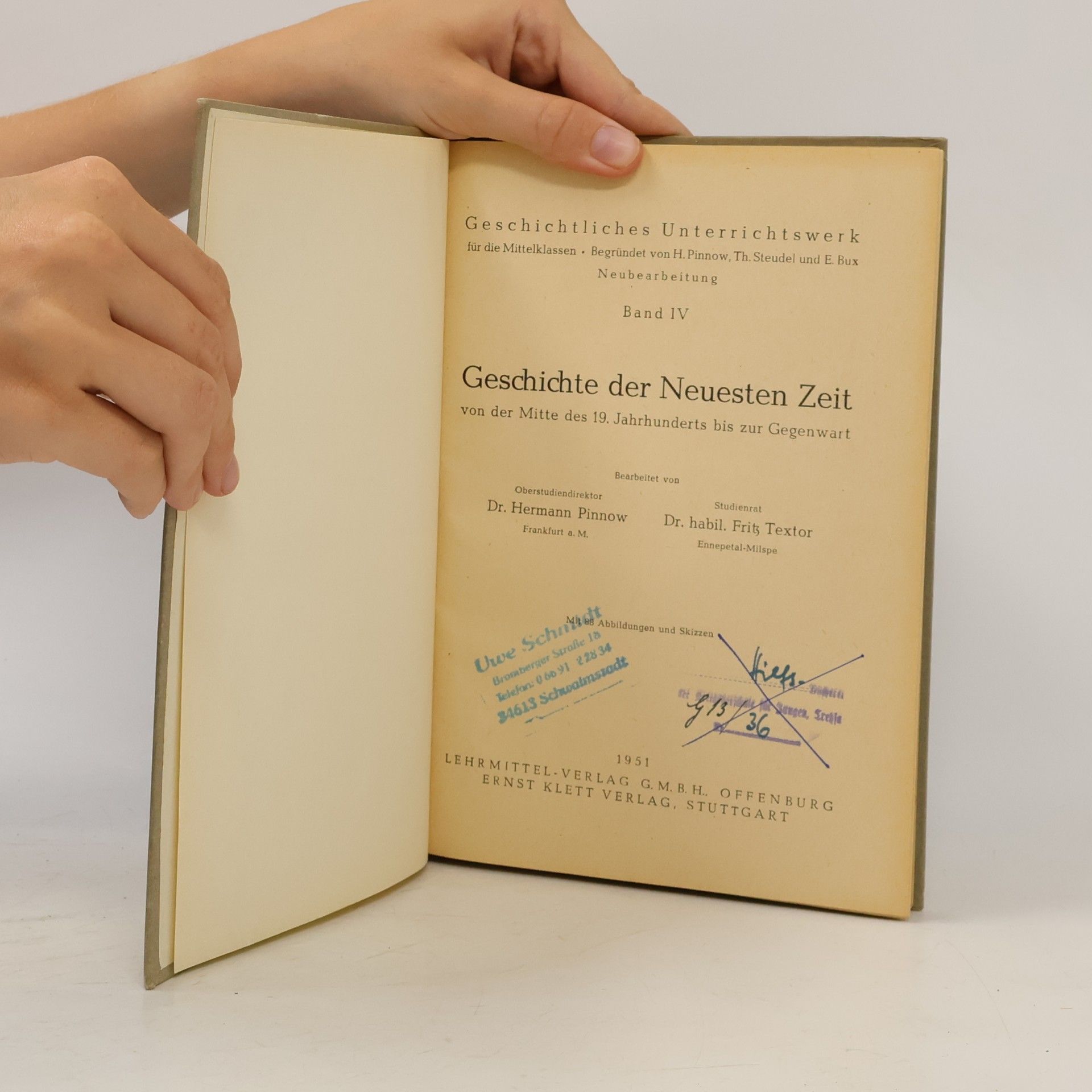 Hermann Pinnow Geschichte der neuesten Zeit