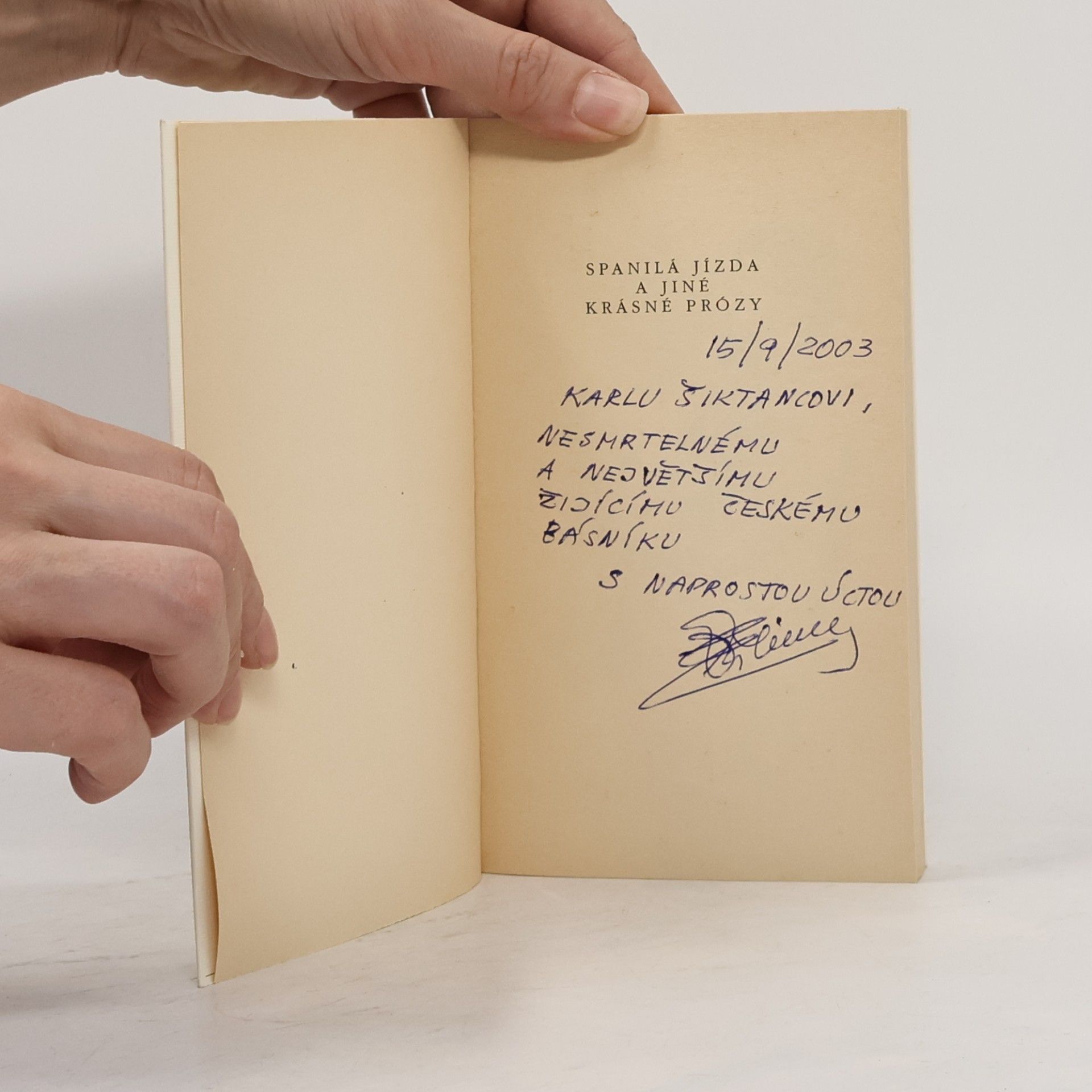 Eugen Brikcius Spanilá jízda a jiné krásné prózy