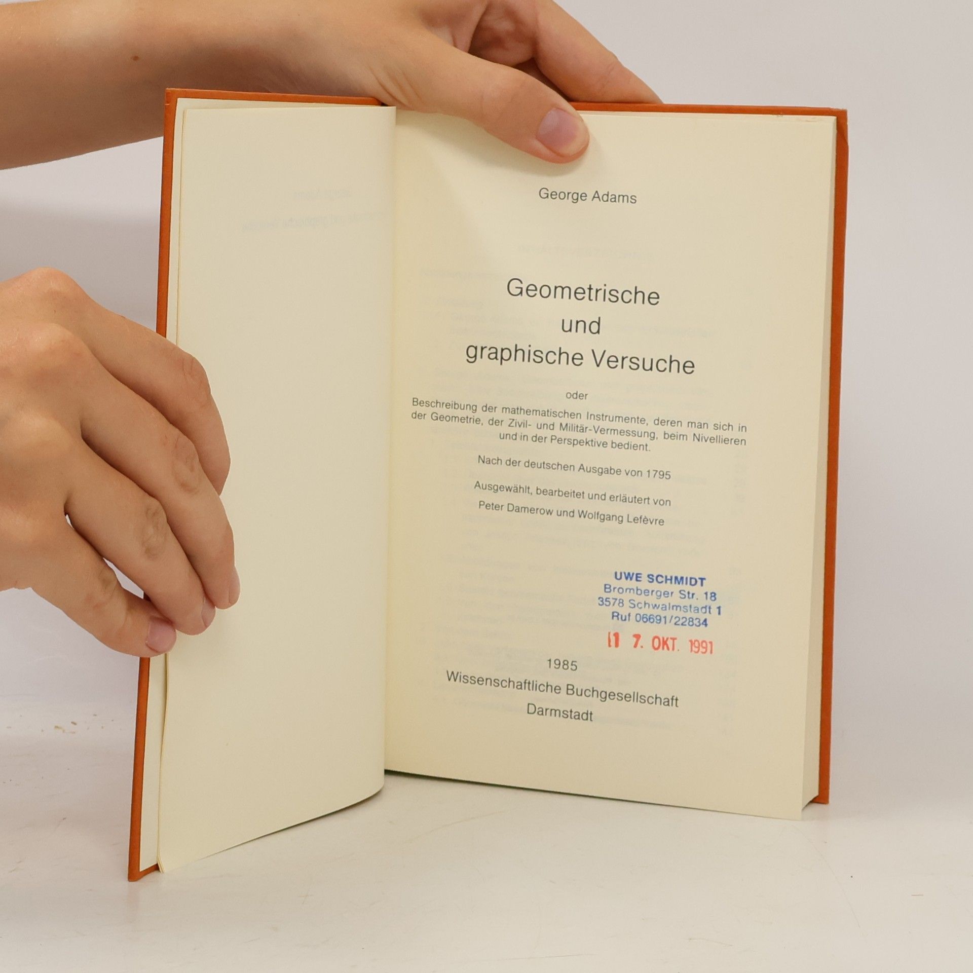 George Adams Geometrische und graphische Versuche