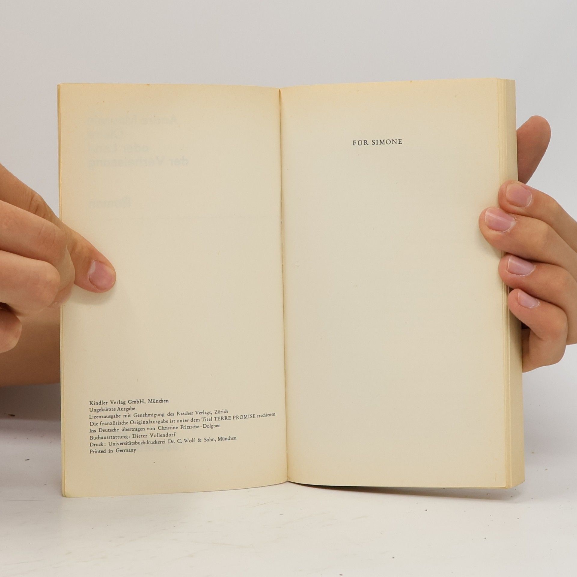 André Maurois Claire oder Land der Verheissung