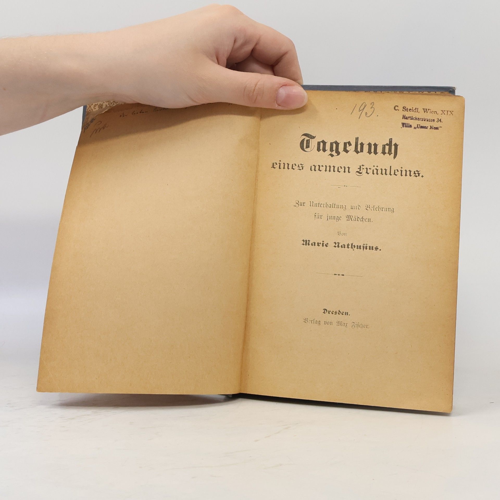 Marie Nathusius Tagebuch eines armen Fräuleins