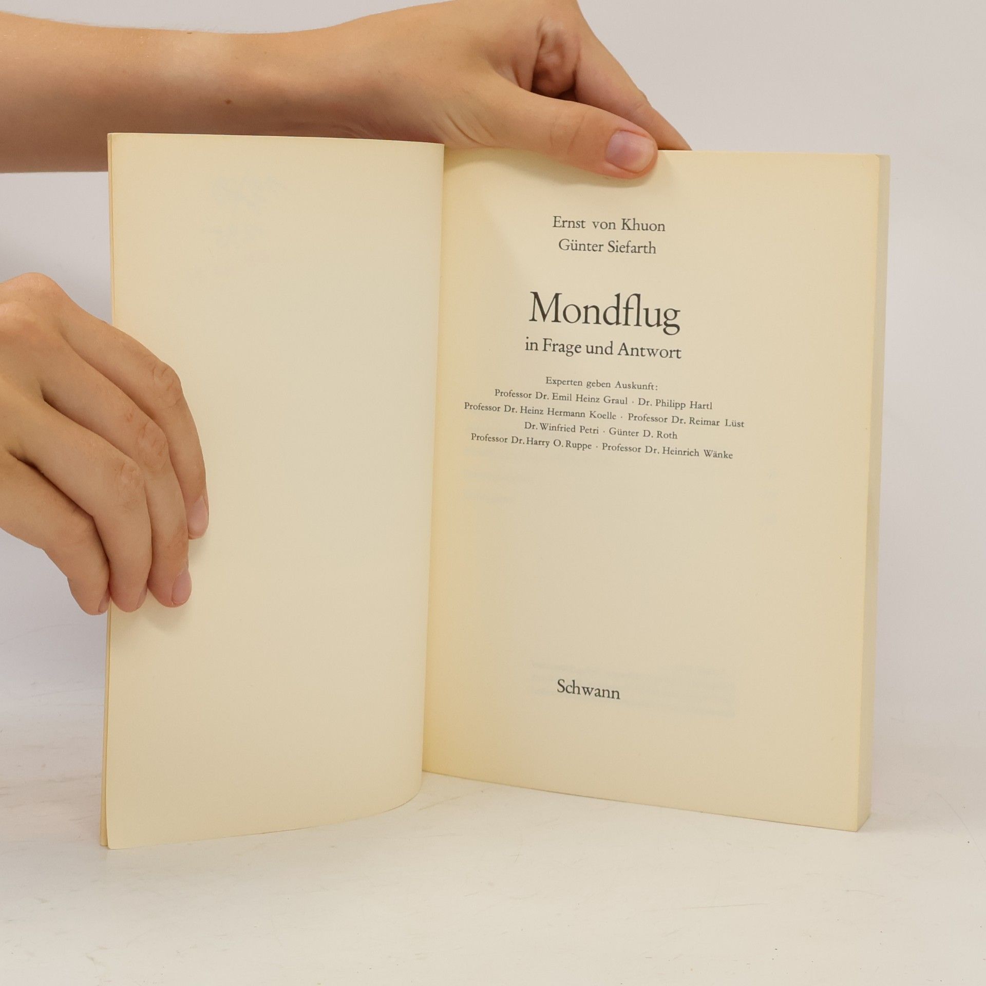 Ernst von Khuon Mondflug in Frage und Antwort