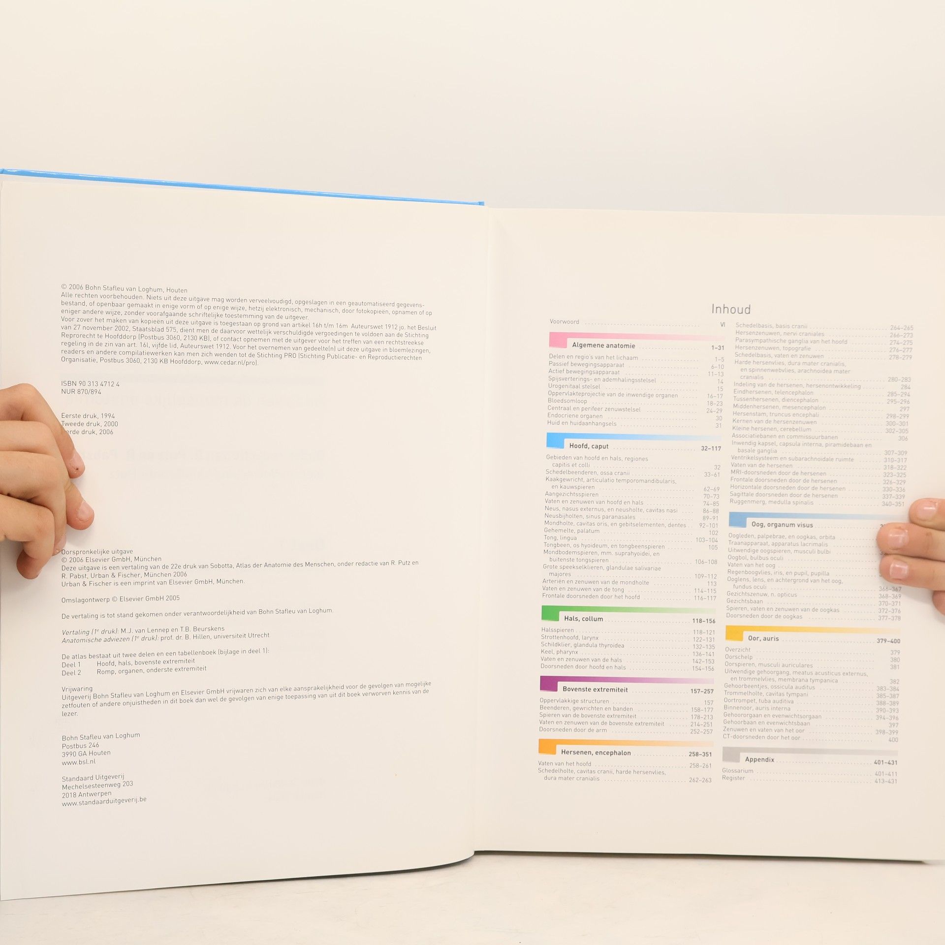 R. Putz Atlas van de menselijke anatomie Deel 1: Hoofd, hals, bovenste extremiteit