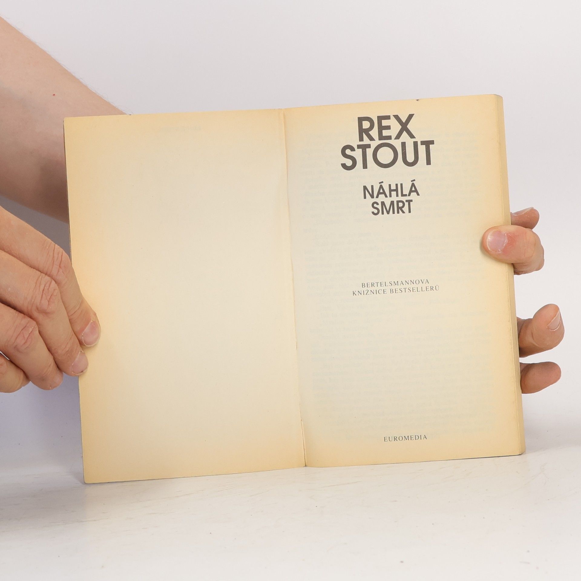 Rex Stout Náhlá smrt