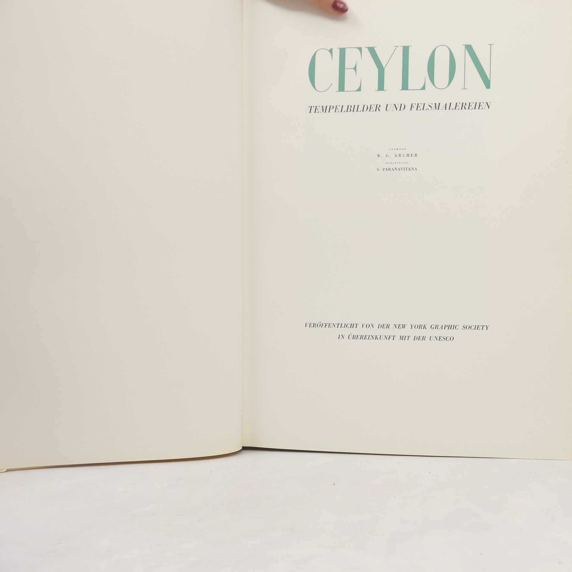 W. G. Archer Ceylon. Temperbilder und Felsmalereien