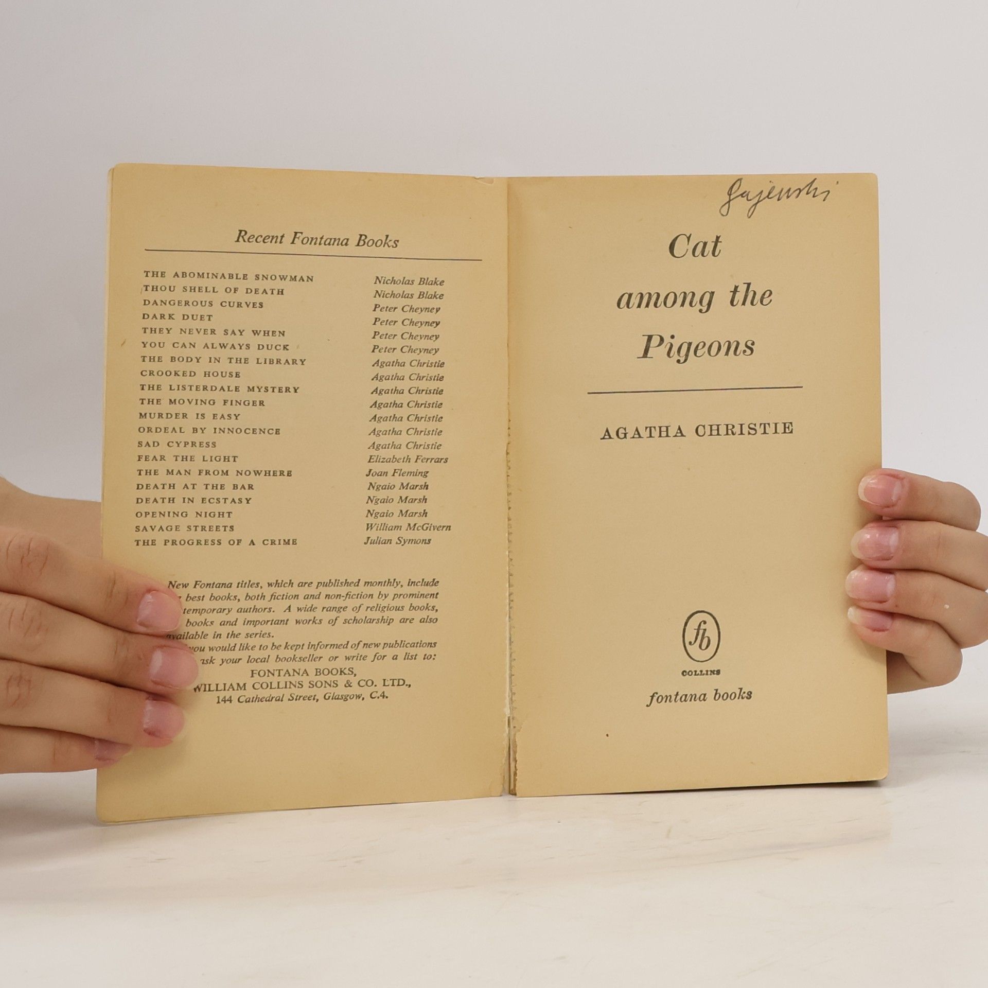 Agatha Christie Cat among the pigeons