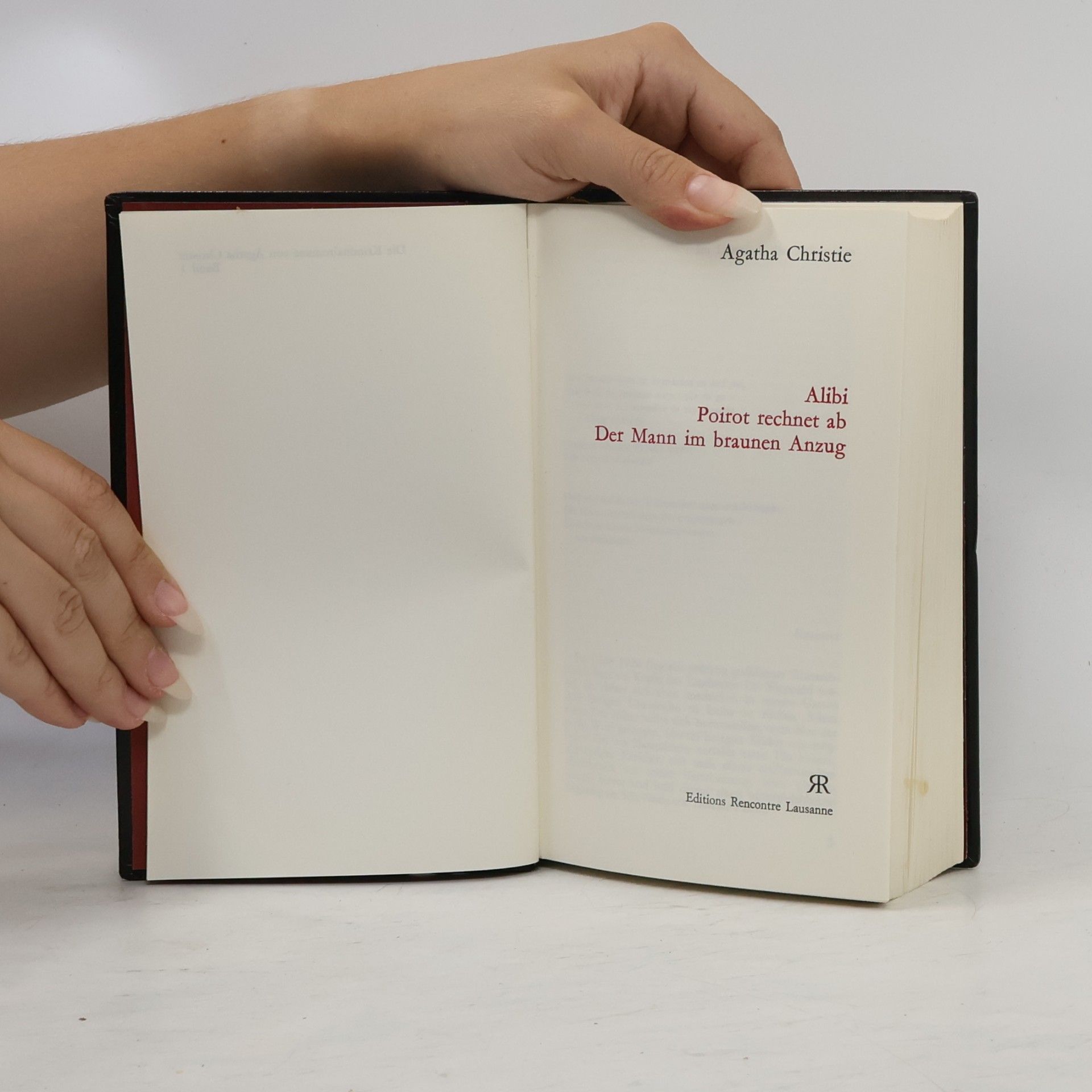Agatha Christie Alibi. Poirot rechnet ab. Der Mann im braunen Anzug